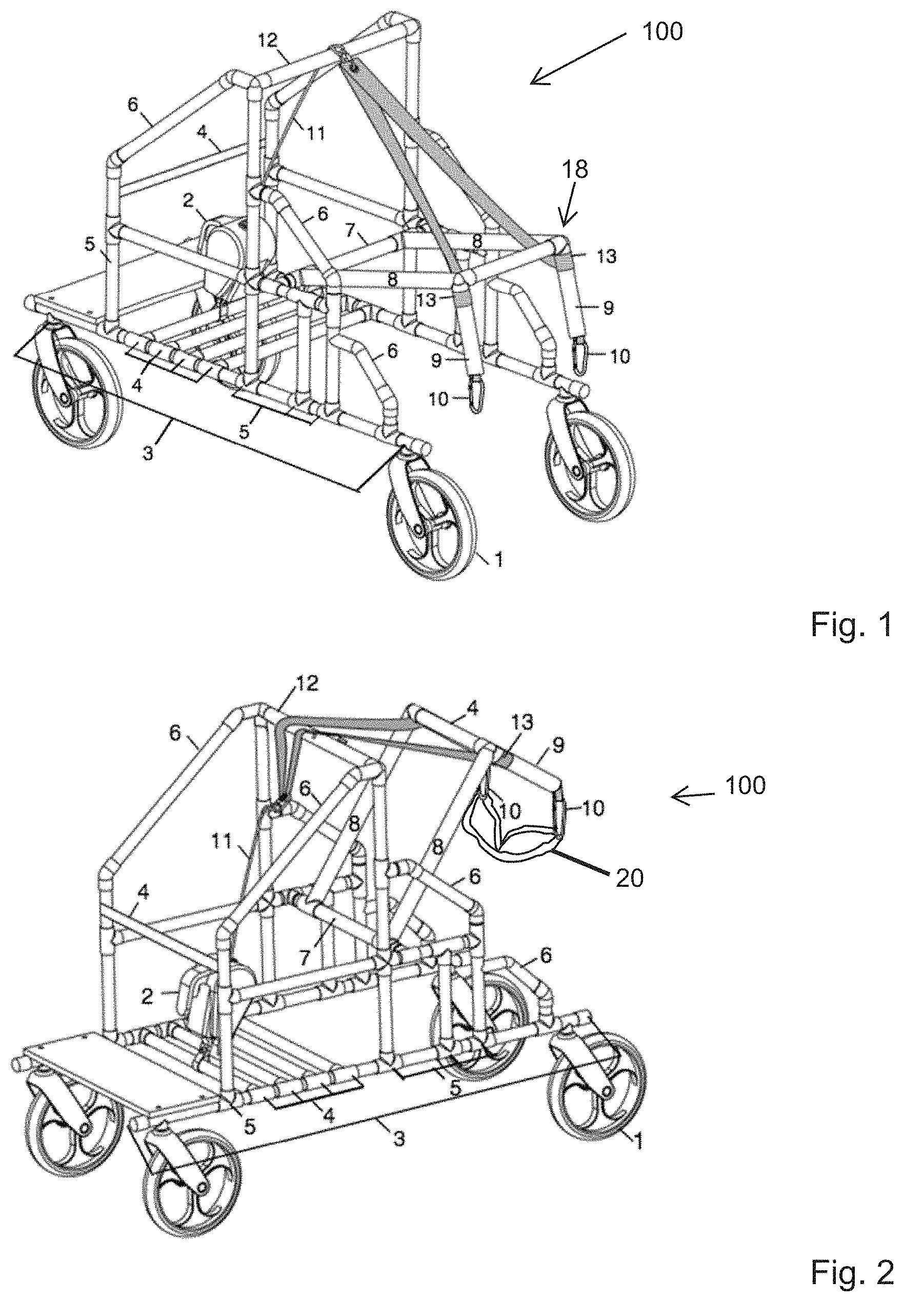 Patent US11771606 Figure 1 – Ambulatory assist device