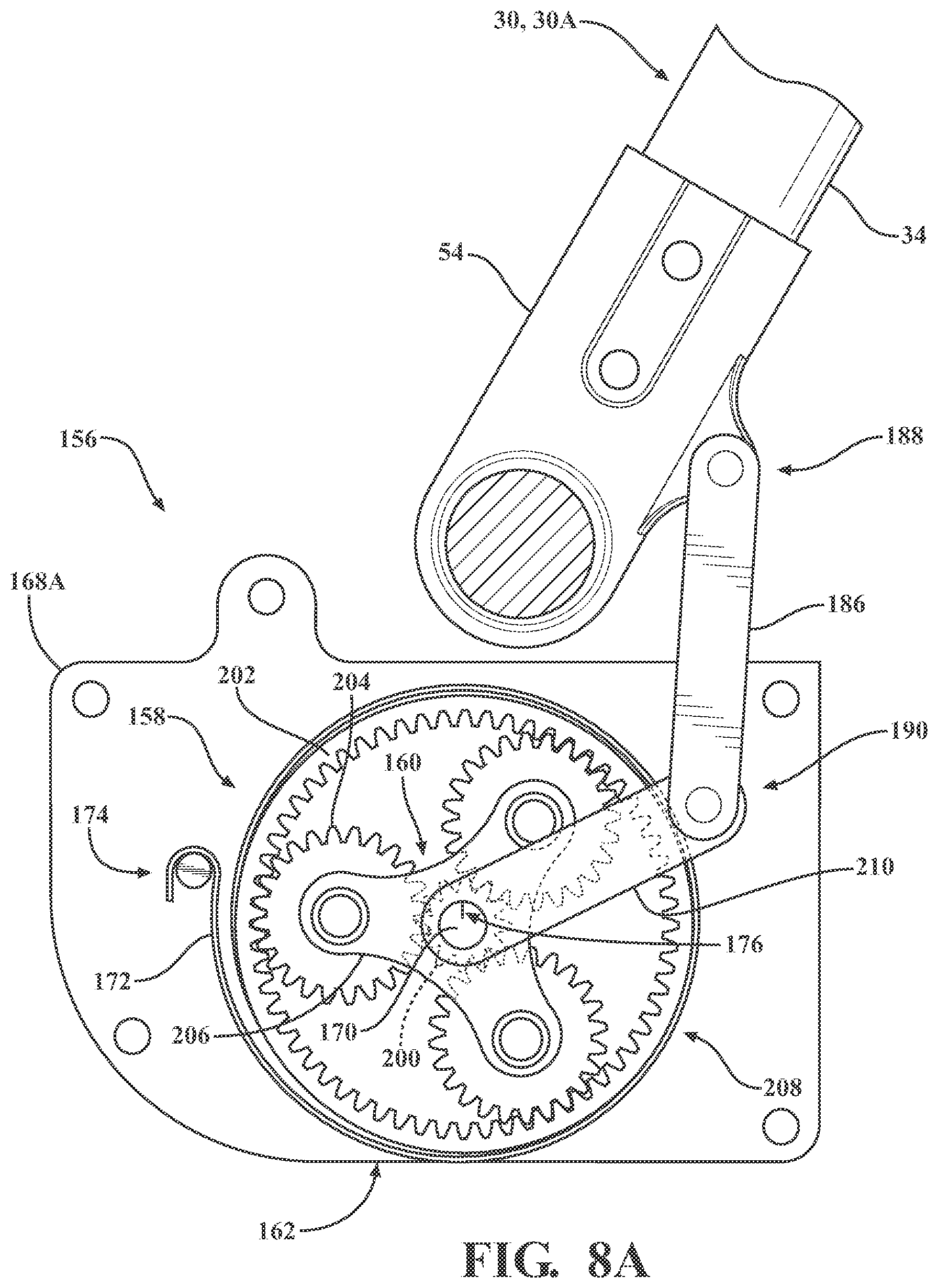 Patent US11771607 Figure 10 – Patient support apparatus with deck section actuator