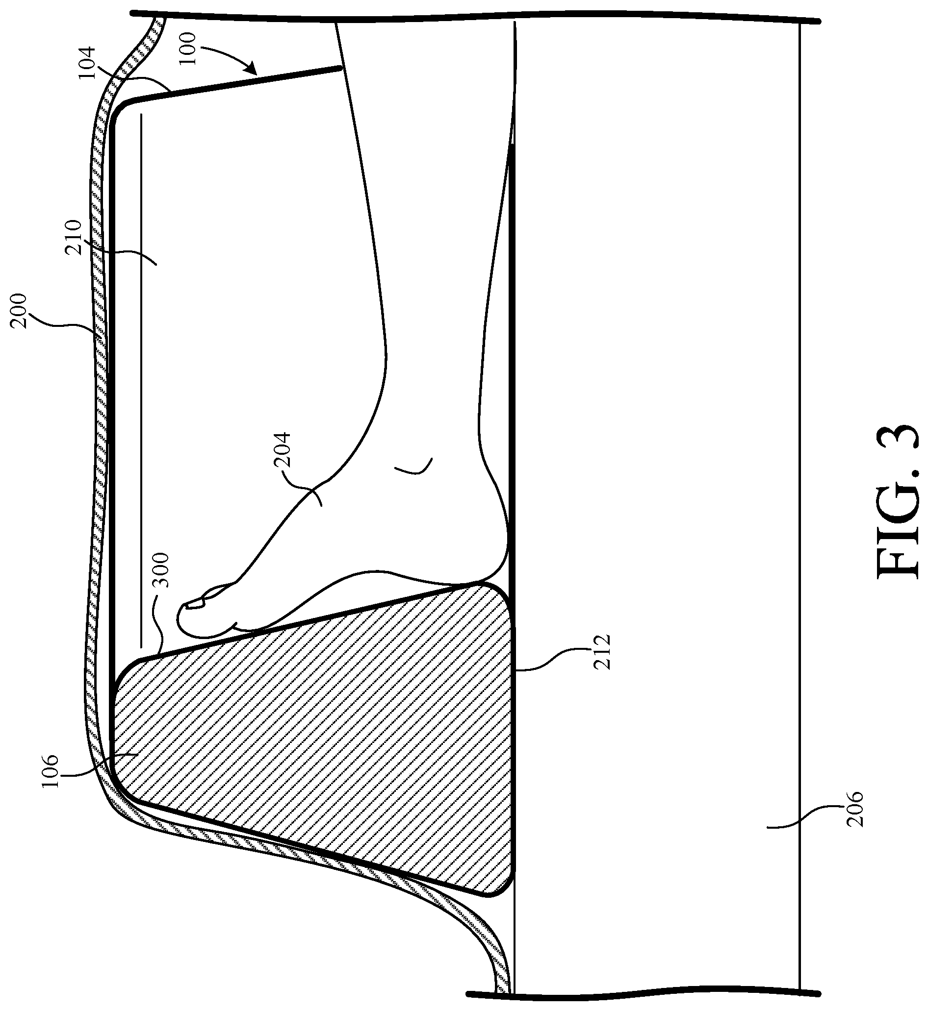 Patent US11771608 Figure 3 – Foot support method
