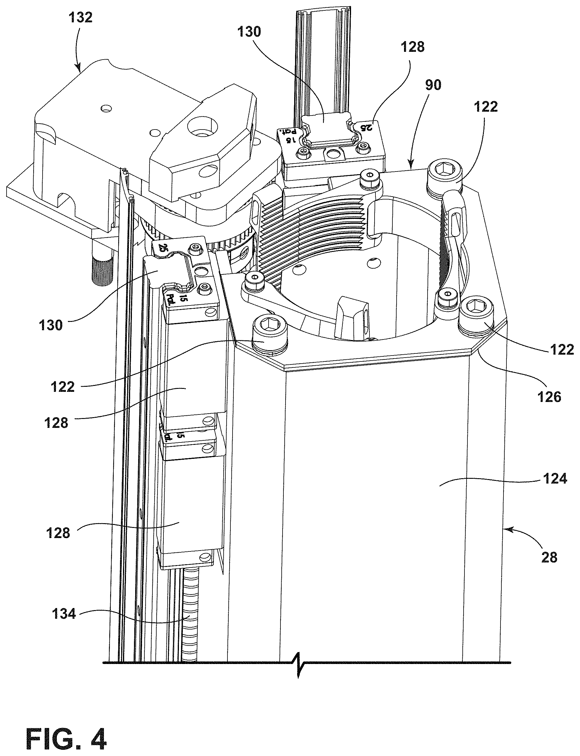 Patent US11771611 Figure 5 – Vertically adjustable boom head and cable management therefor