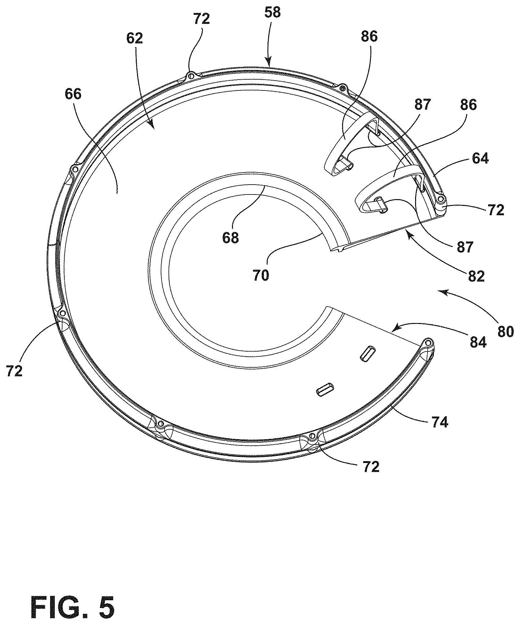 Patent US11771611 Figure 6 – Vertically adjustable boom head and cable management therefor