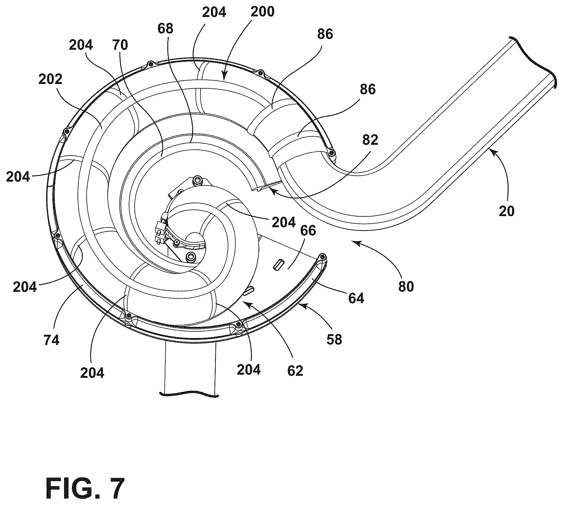 Patent US11771611 Figure 8 – Vertically adjustable boom head and cable management therefor