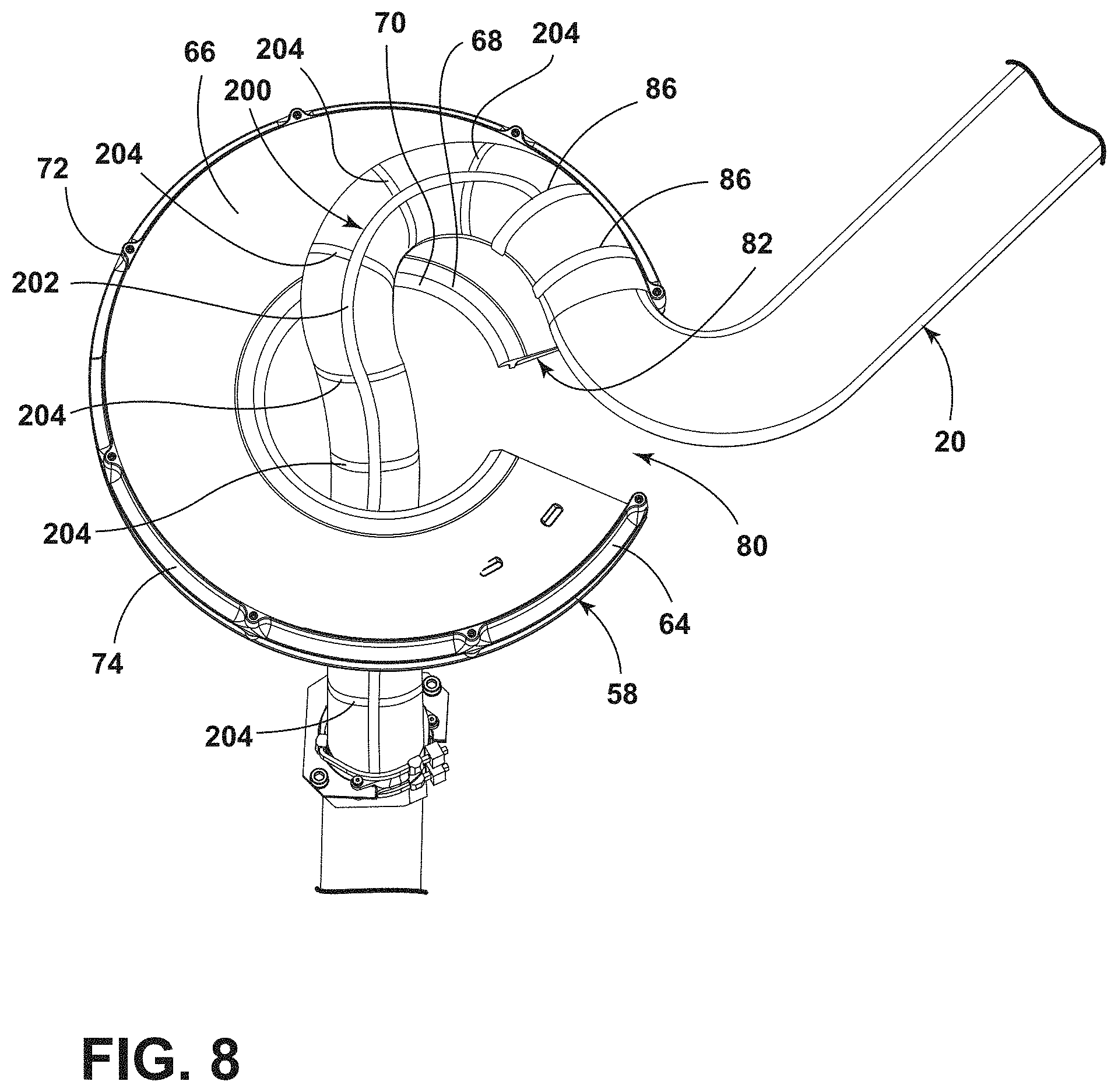 Patent US11771611 Figure 9 – Vertically adjustable boom head and cable management therefor