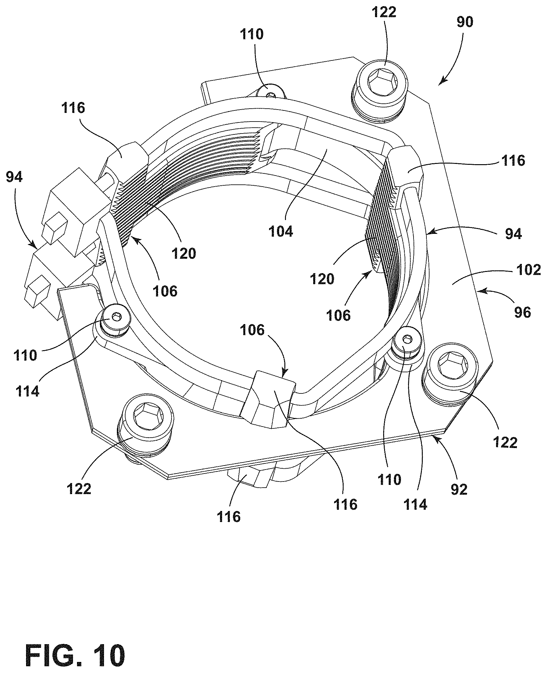 Patent US11771611 Figure 11 – Vertically adjustable boom head and cable management therefor
