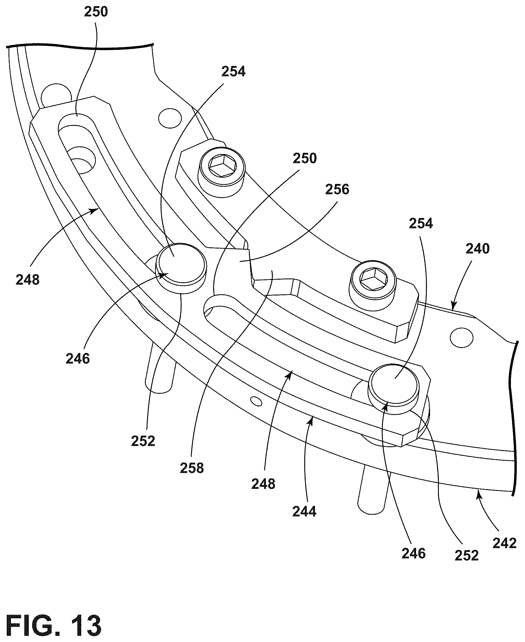 Patent US11771611 Figure 14 – Vertically adjustable boom head and cable management therefor