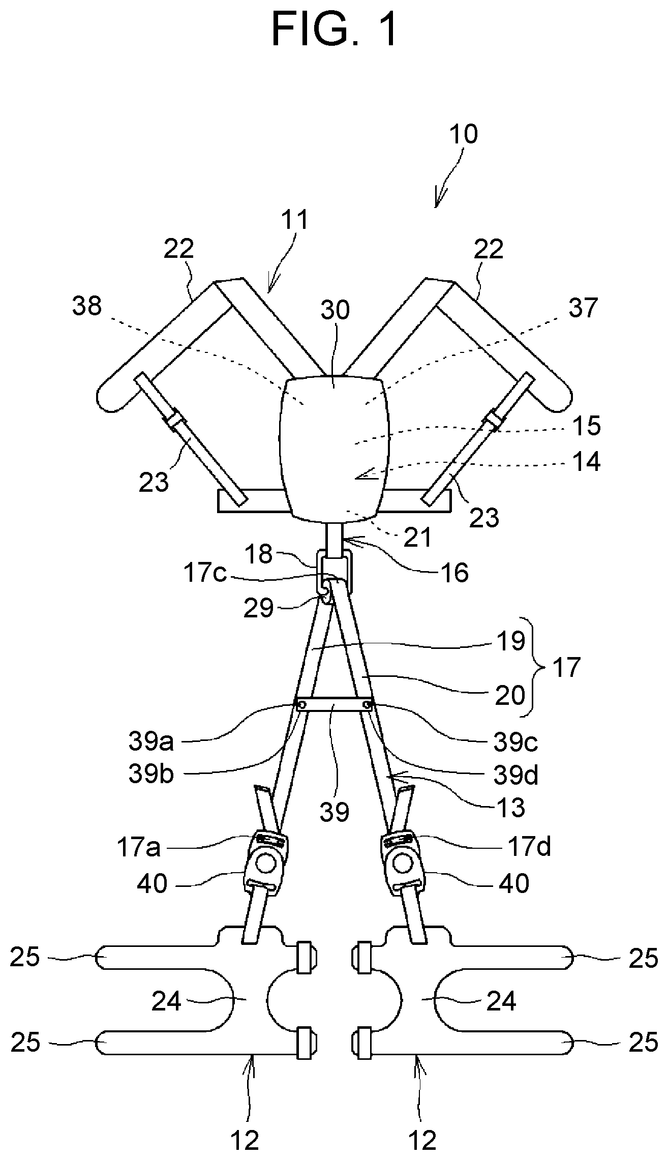 Patent US11771612 Figure 1 – Assist device