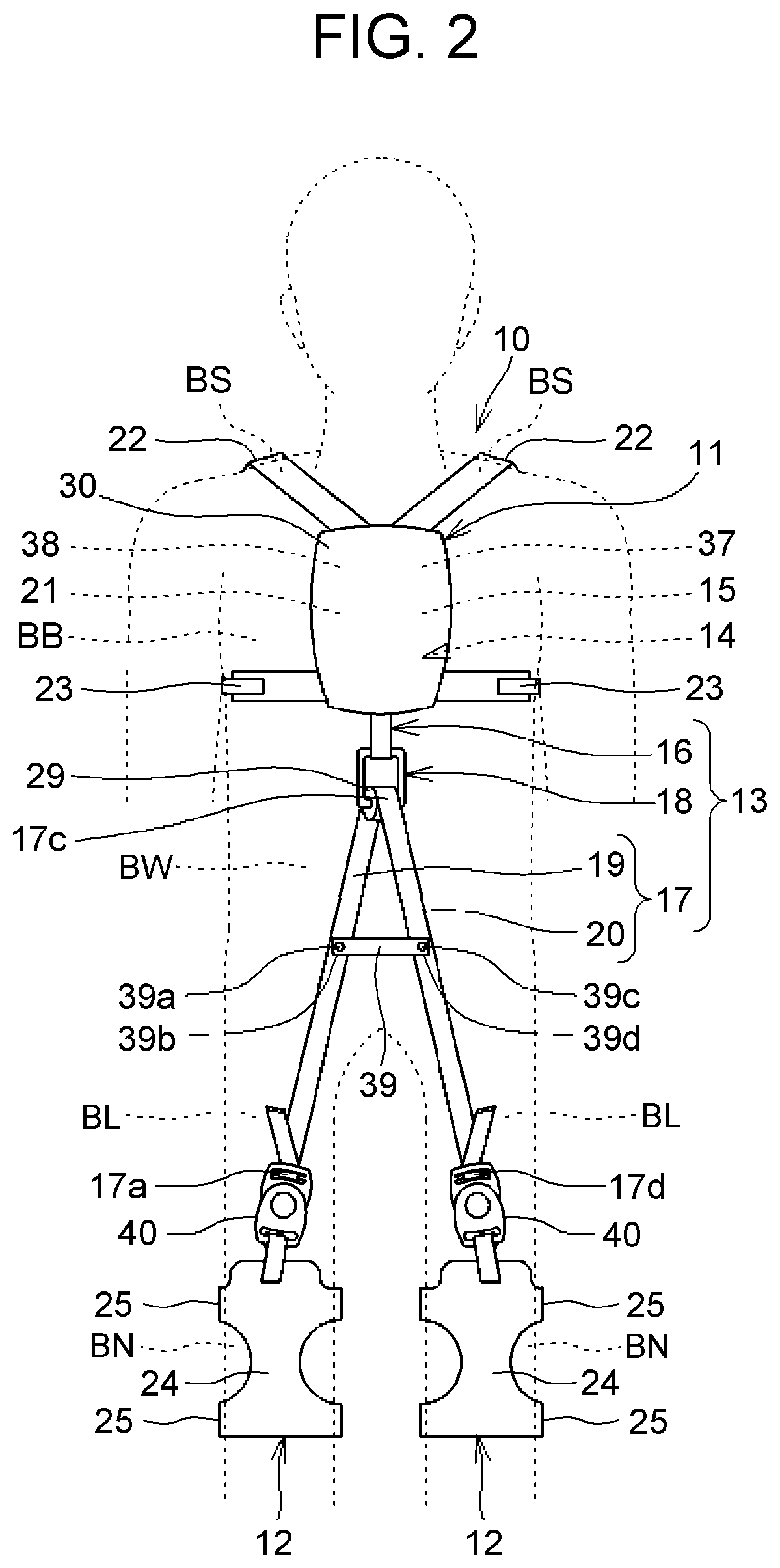 Patent US11771612 Figure 2 – Assist device