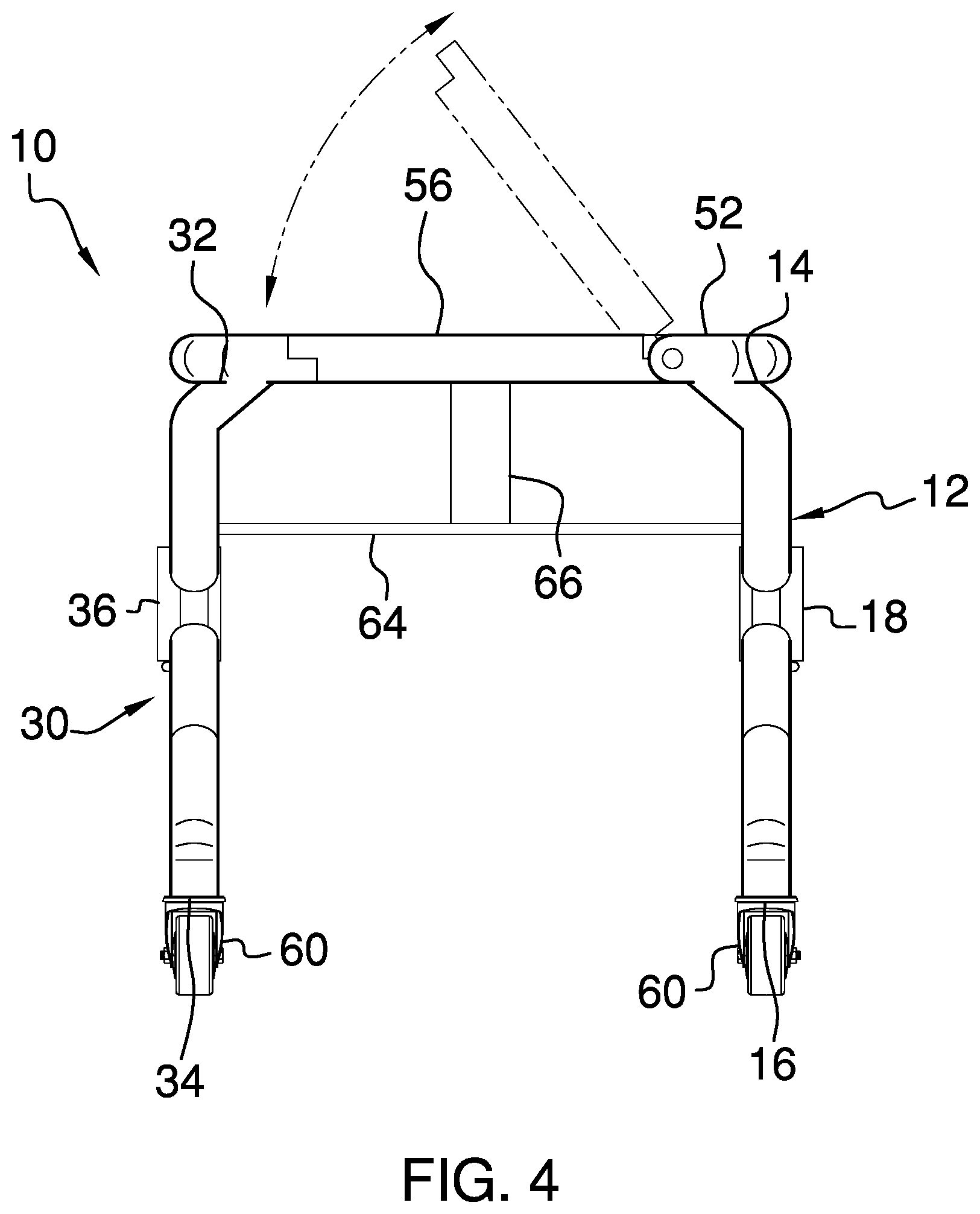 Patent US11771614 Figure 4 – Walking assistance assembly