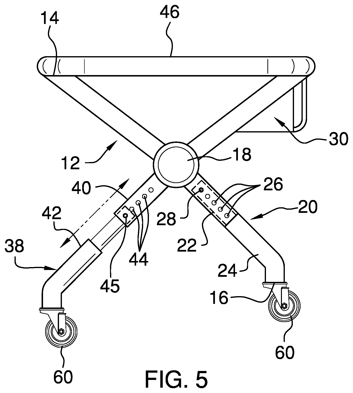 Patent US11771614 Figure 5 – Walking assistance assembly