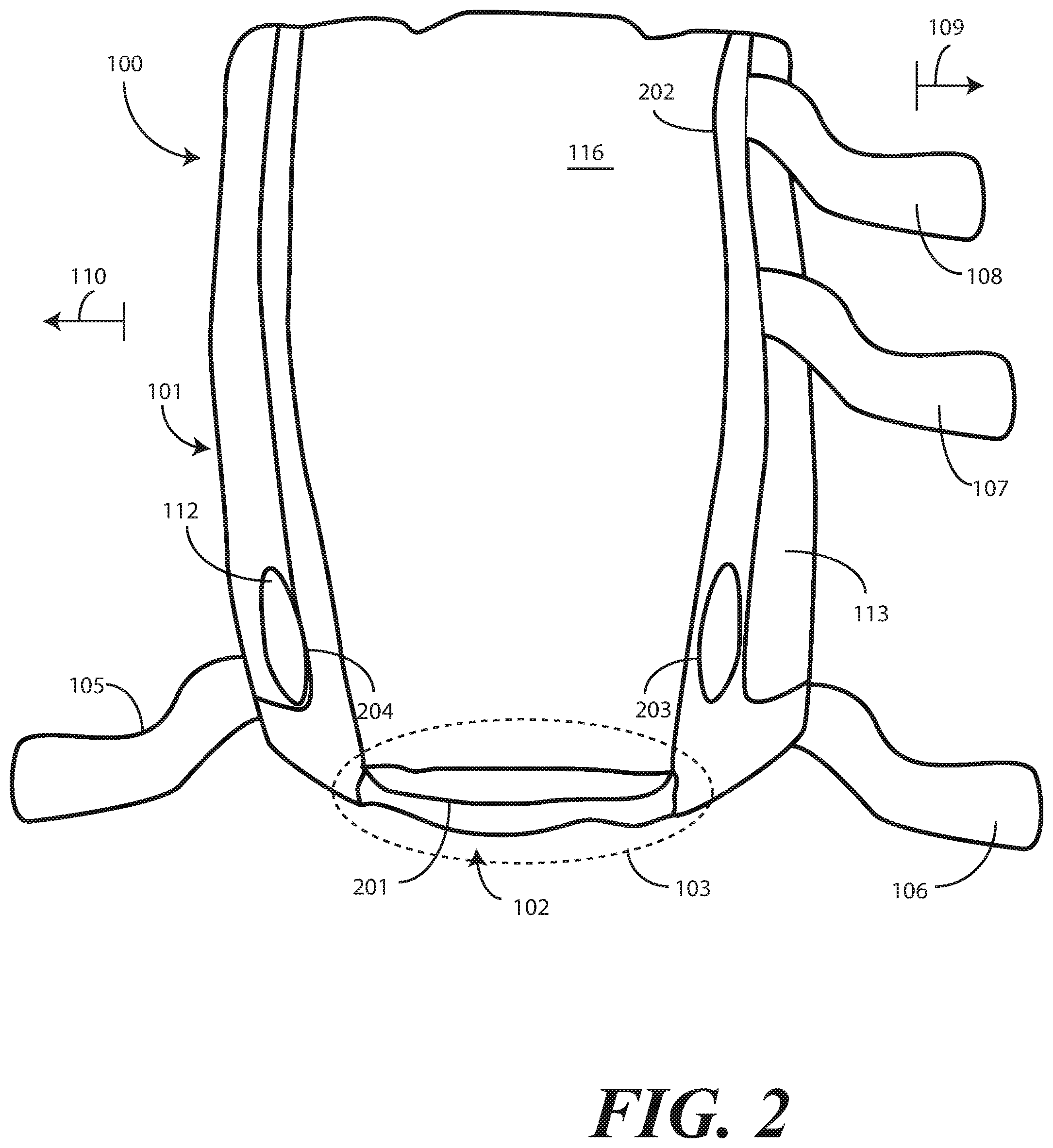 Patent US11771616 Figure 2 – Heel protector and corresponding rehabilitation systems and methods for using the same