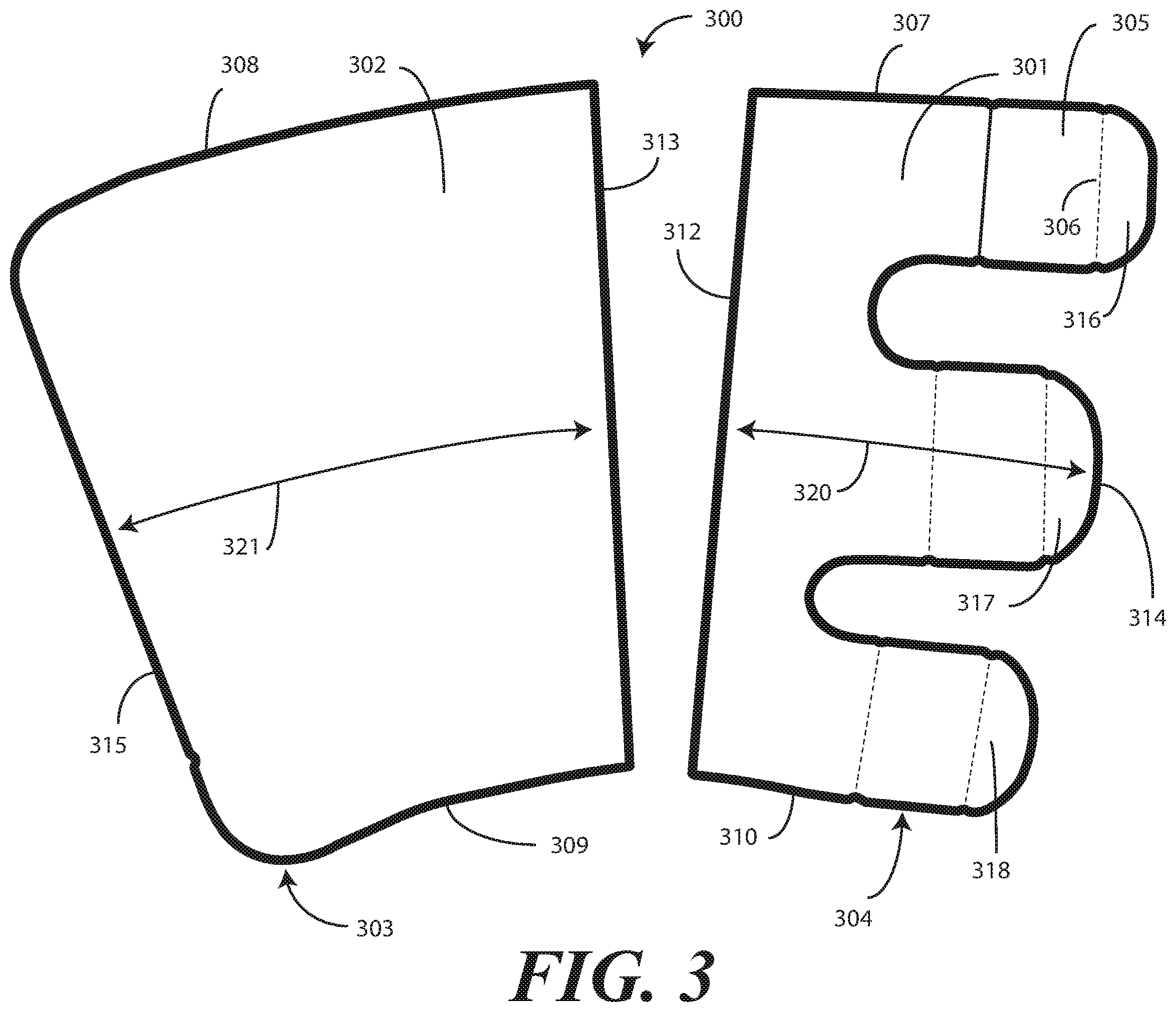 Patent US11771616 Figure 3 – Heel protector and corresponding rehabilitation systems and methods for using the same