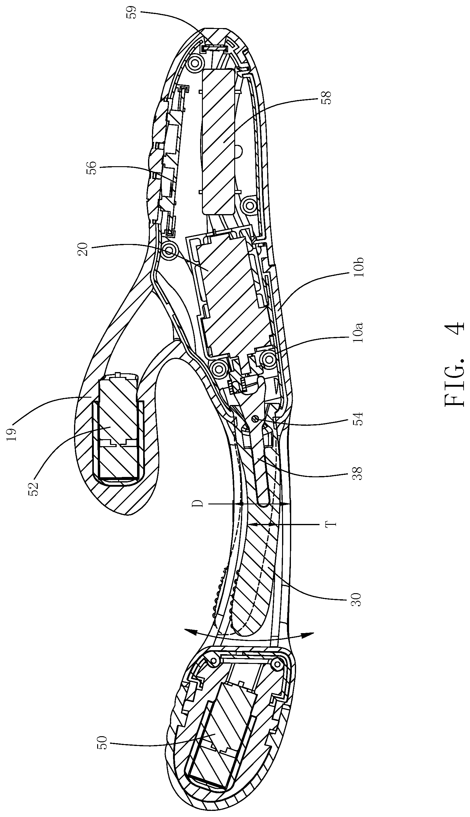 Patent US11771619 Figure 4 – Massage device