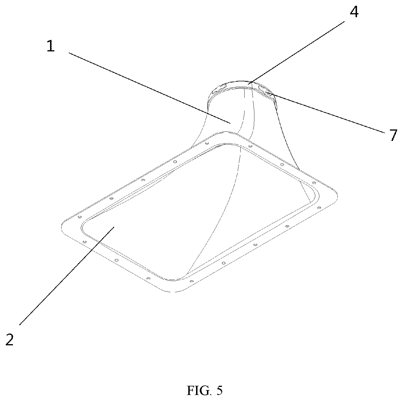 Patent US11771622 Figure 5 – Sealing device for foot therapeutic apparatus and foot therapeutic apparatus with sealing device