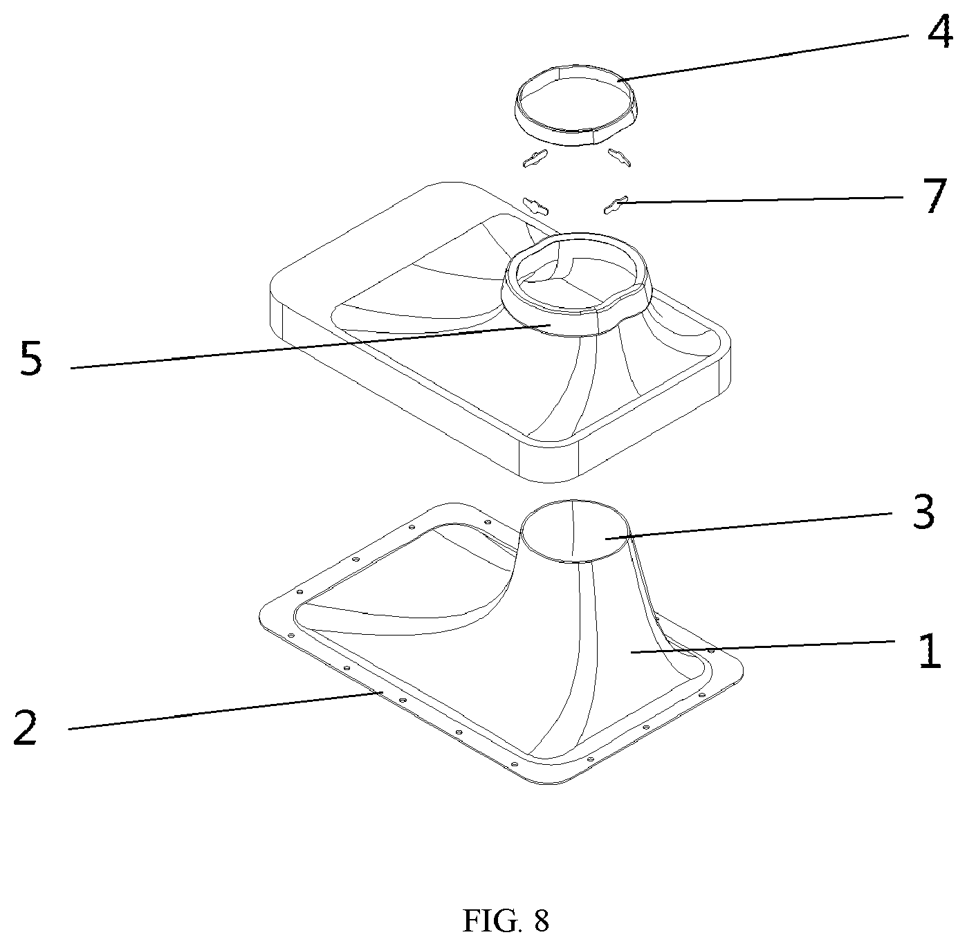 Patent US11771622 Figure 8 – Sealing device for foot therapeutic apparatus and foot therapeutic apparatus with sealing device