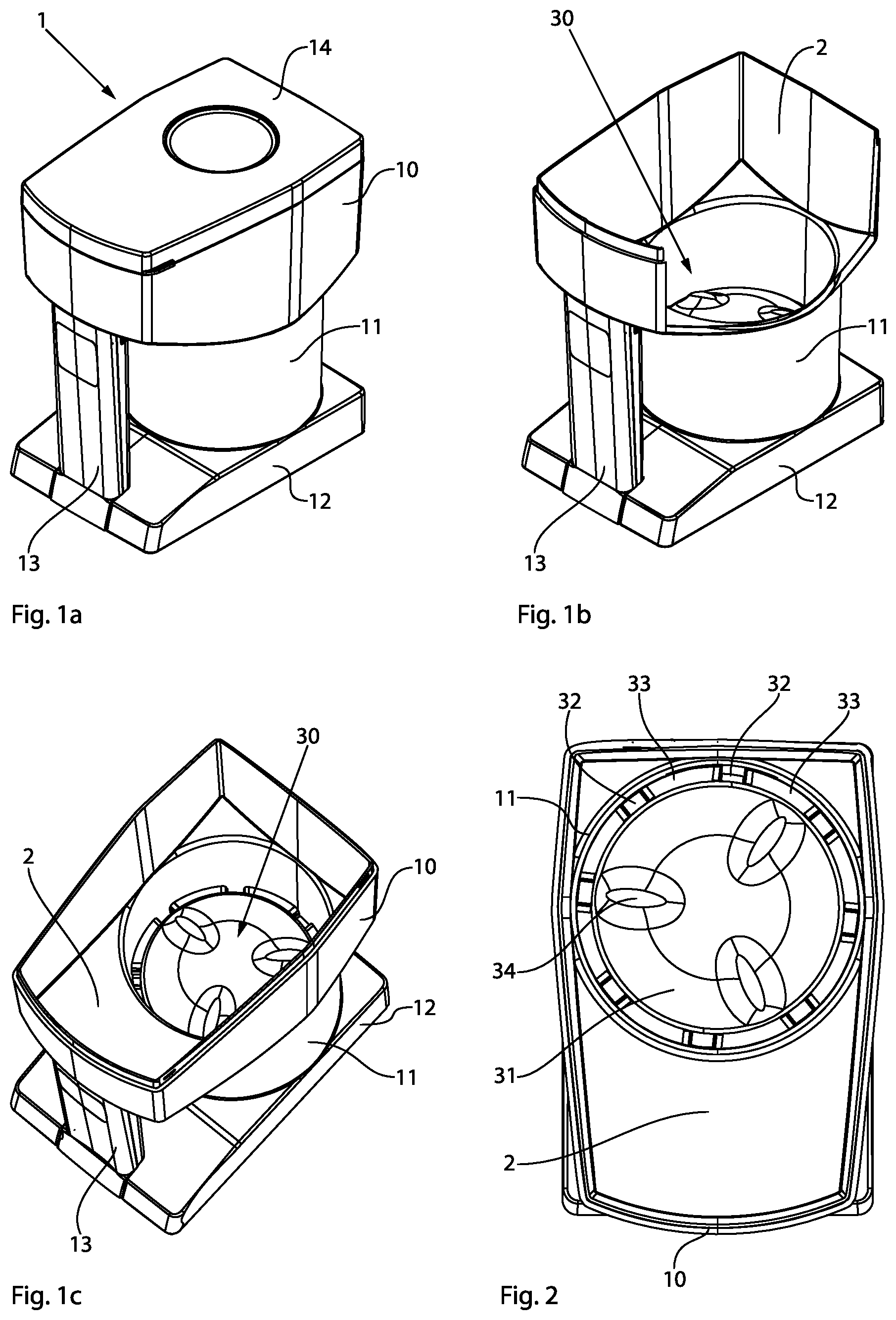 Patent US11771625 — Storage container for a storage and dispensing station — Figure 1