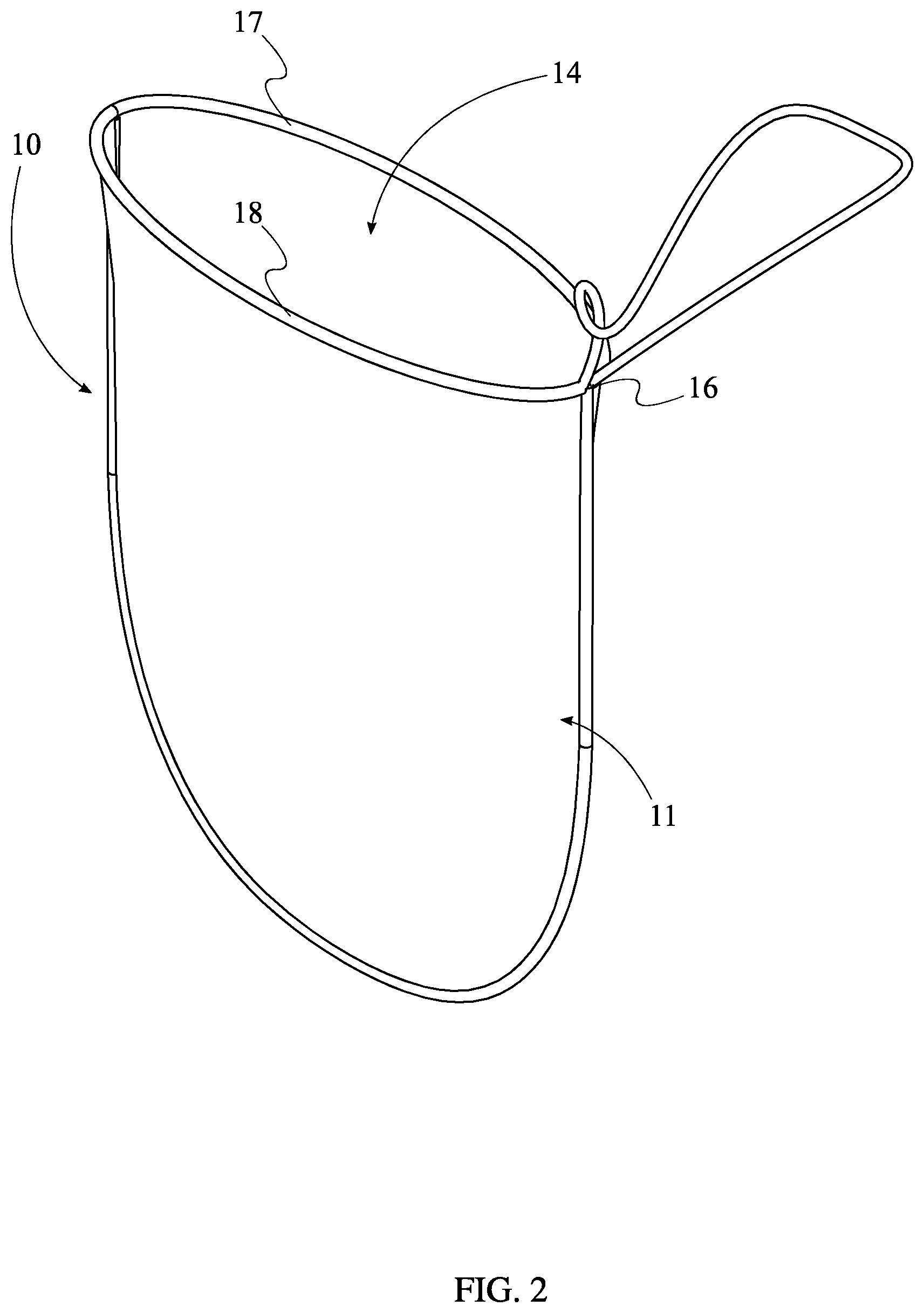 Patent US11771627 Figure 2 – Aromatic shower sachet