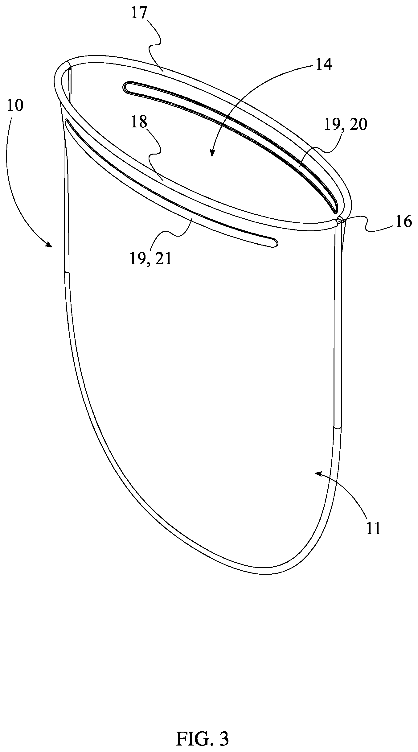 Patent US11771627 Figure 3 – Aromatic shower sachet