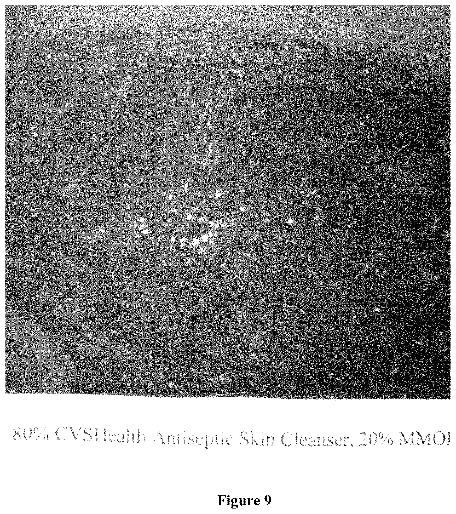 Patent US11771649 Figure 9 – Pharmaceutical lotion or salve utilizing mixed metal hydroxide antimicrobial charged particles