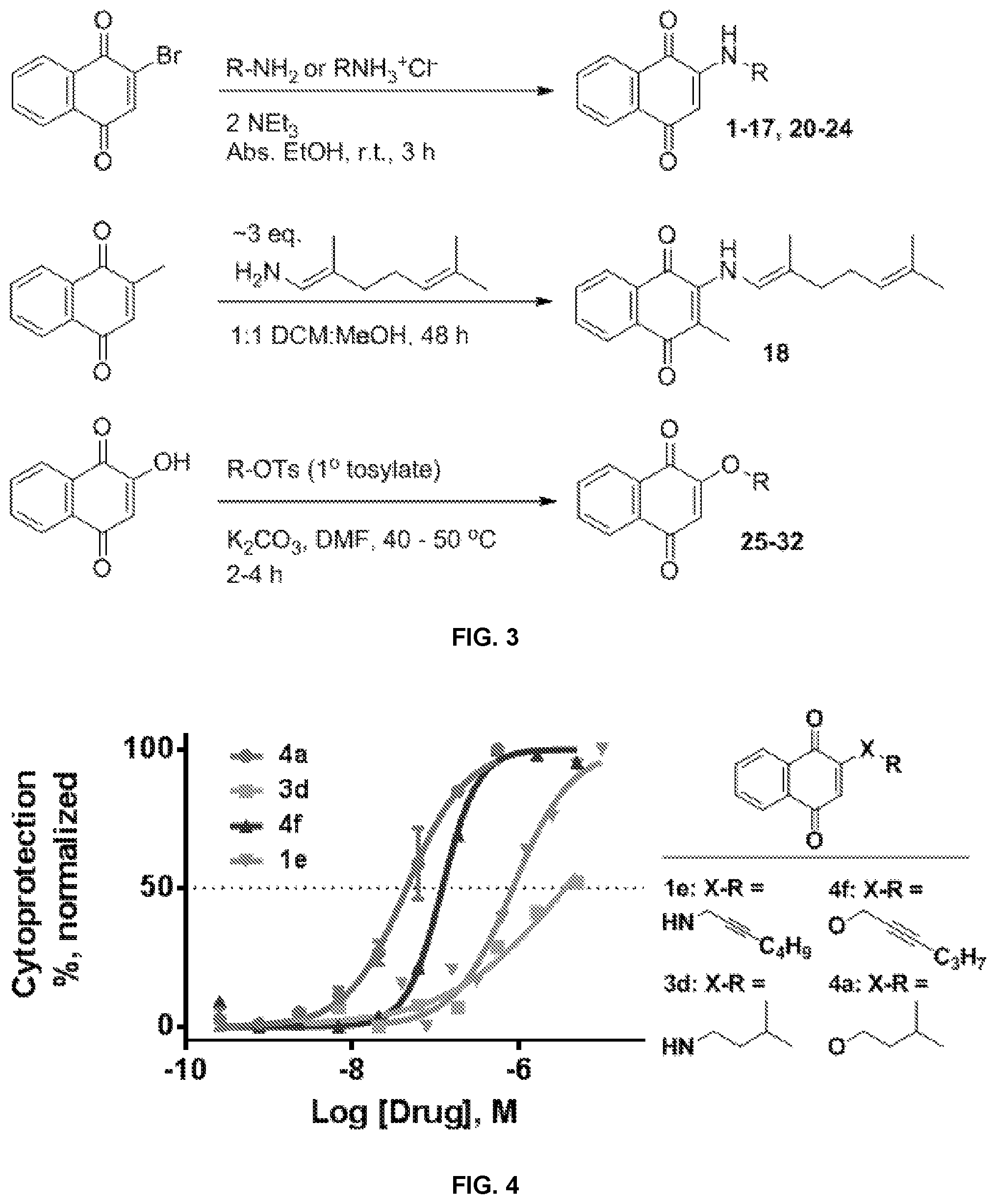 Patent US11771685 Figure 3 – Compounds for the treatment of neurological or mitochondrial diseases