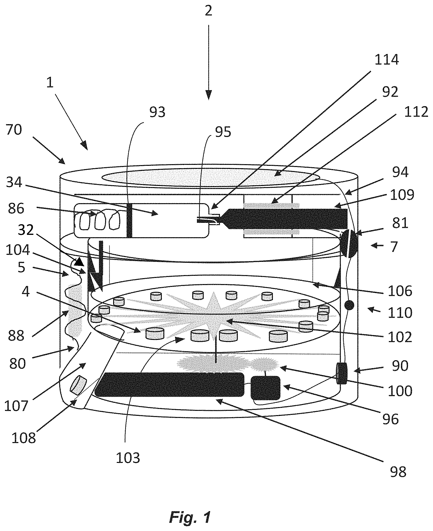 Patent US11771693 Figure 1 – Device for deterring abuse of drugs