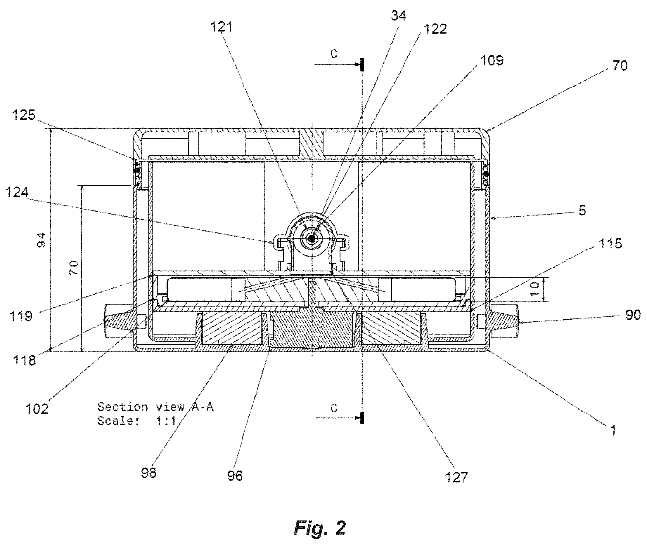 Patent US11771693 Figure 2 – Device for deterring abuse of drugs