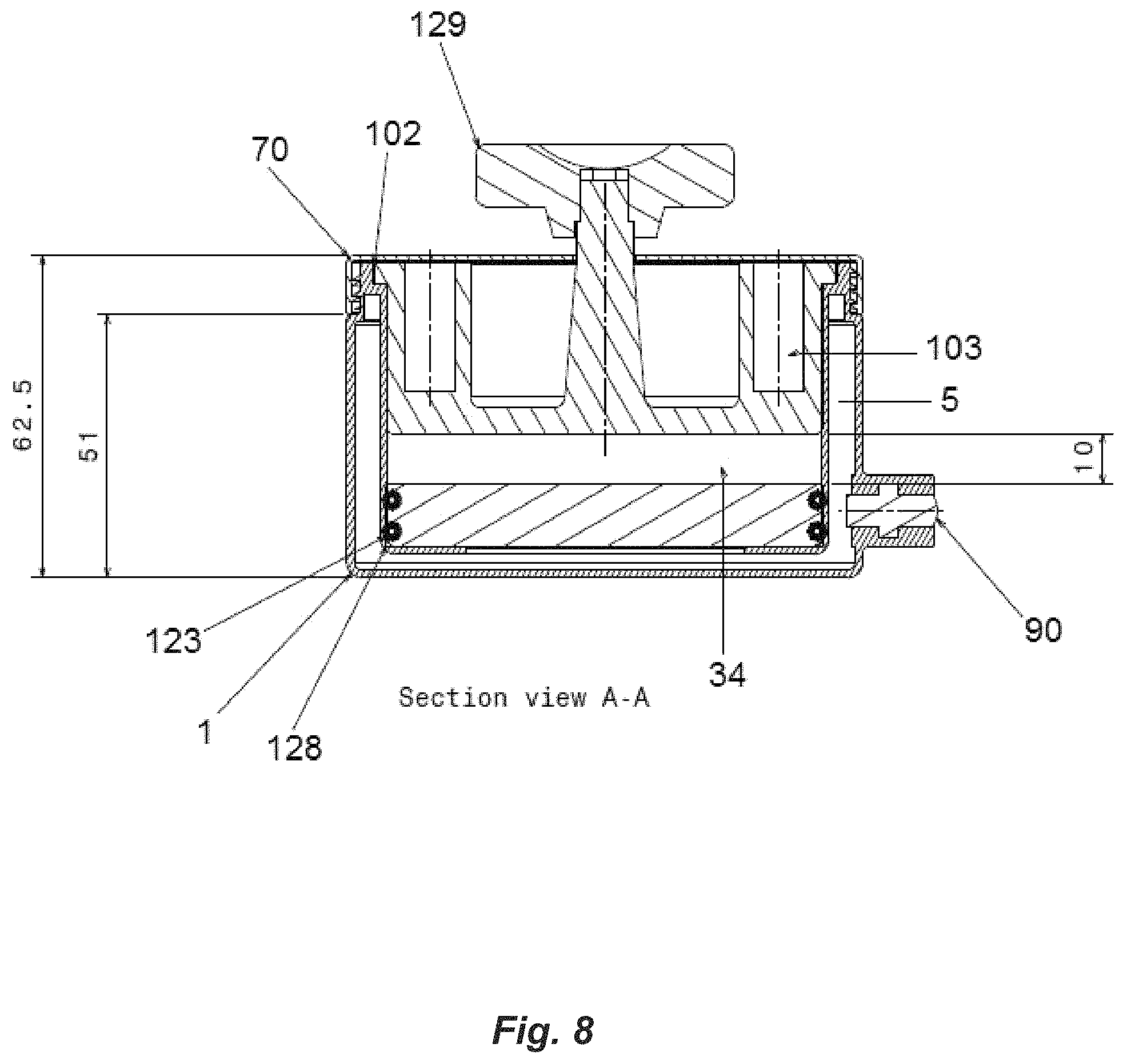 Patent US11771693 Figure 8 – Device for deterring abuse of drugs