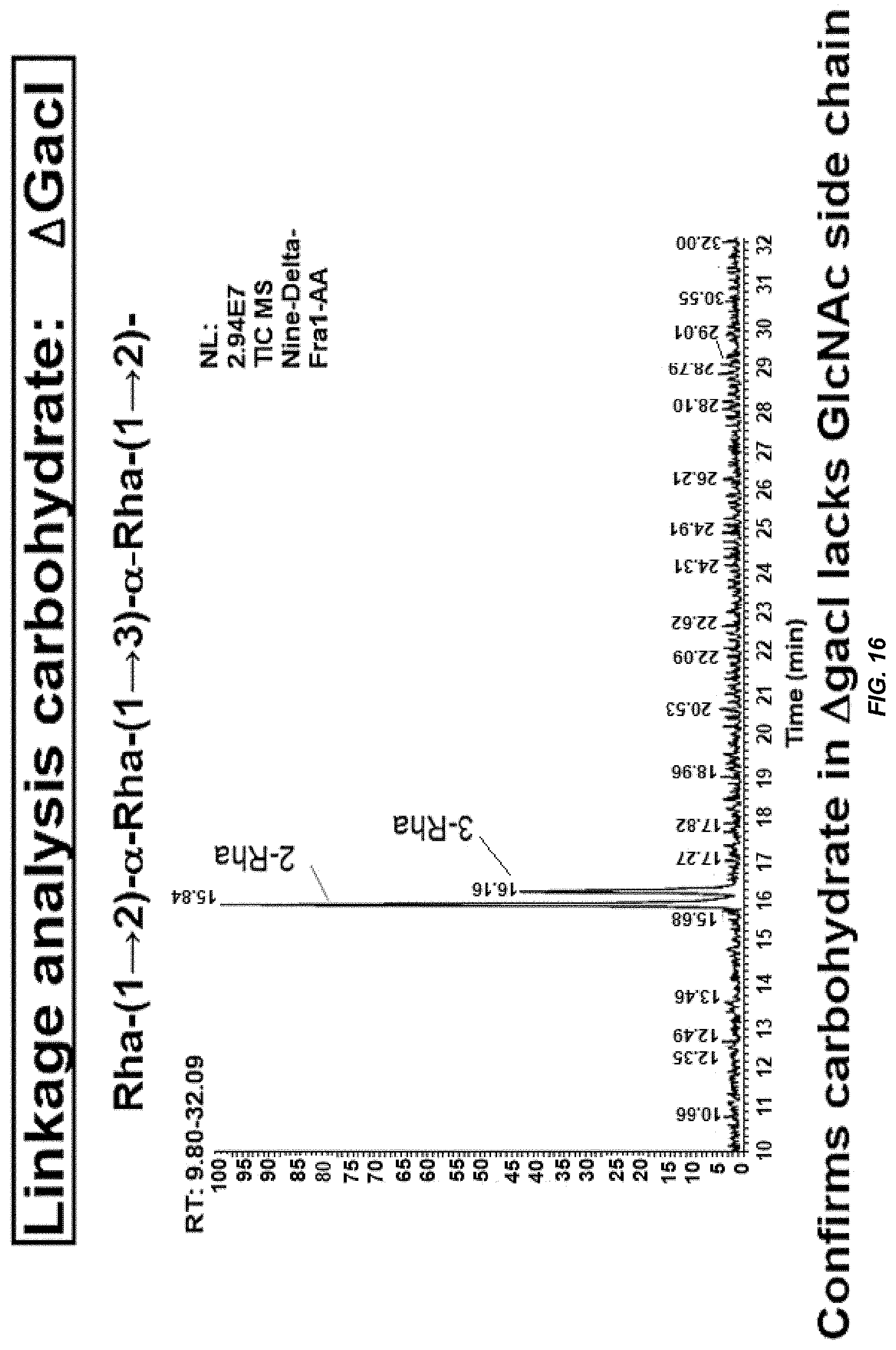 Patent US11771751 Figure 18 – Streptococcal GlcNAc-lacking glycopolypeptides, cell wall carbohydrates, streptococcus vaccines, and methods for making and using them
