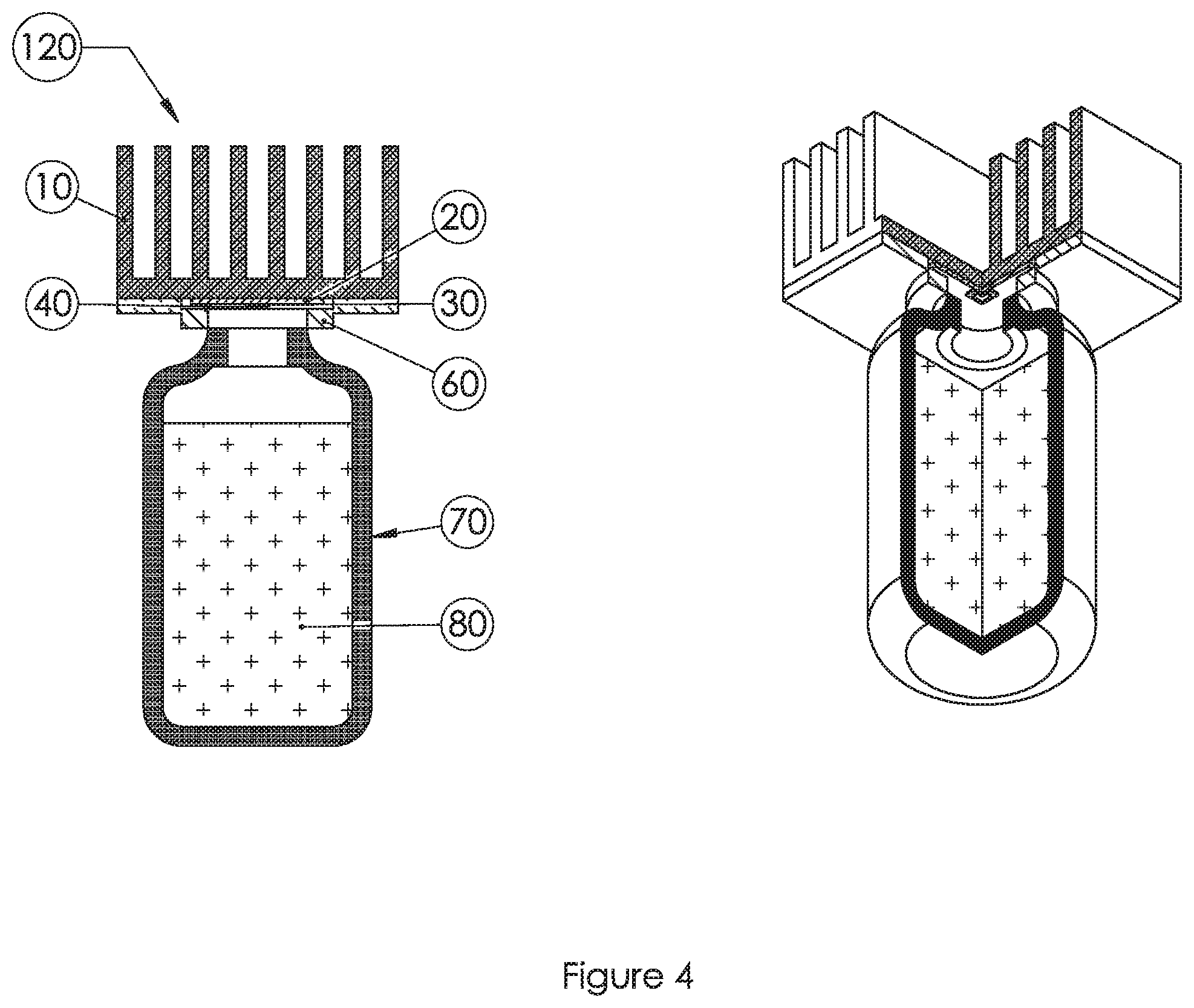 Patent US11771782 Figure 4 – UV-C LED disinfection device