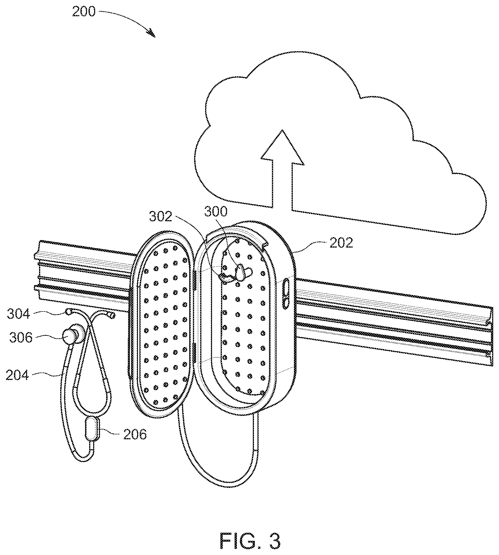 Patent US11771785 Figure 3 – Untethered disenfecting stethoscope system