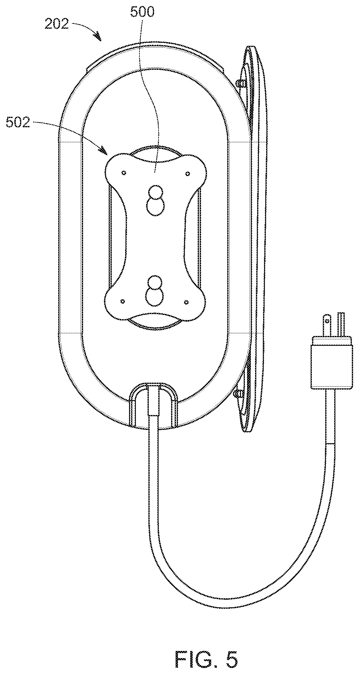 Patent US11771785 Figure 5 – Untethered disenfecting stethoscope system