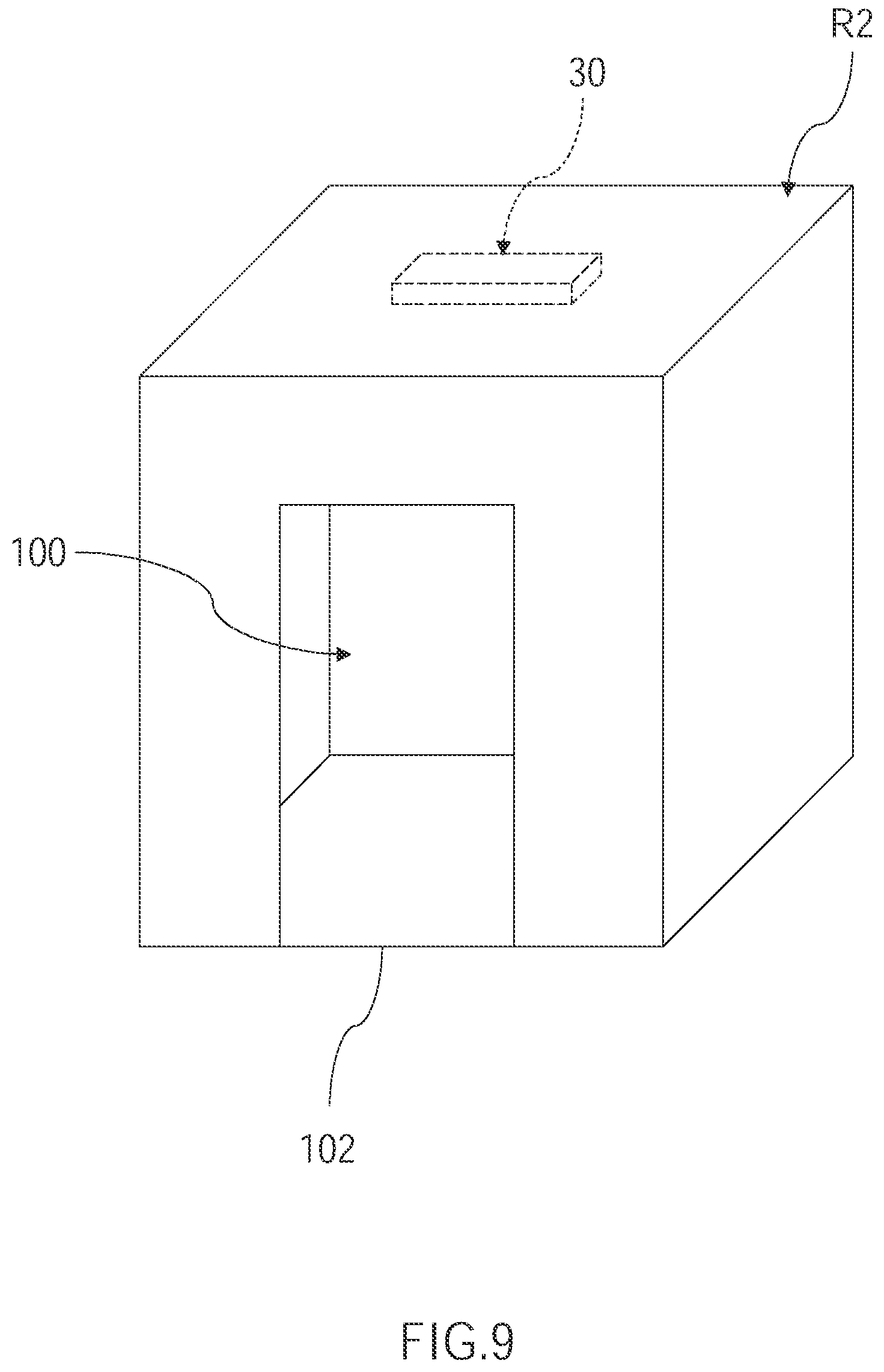 Patent US11771787 Figure 9 – Disinfection system and elevator equipment having the same