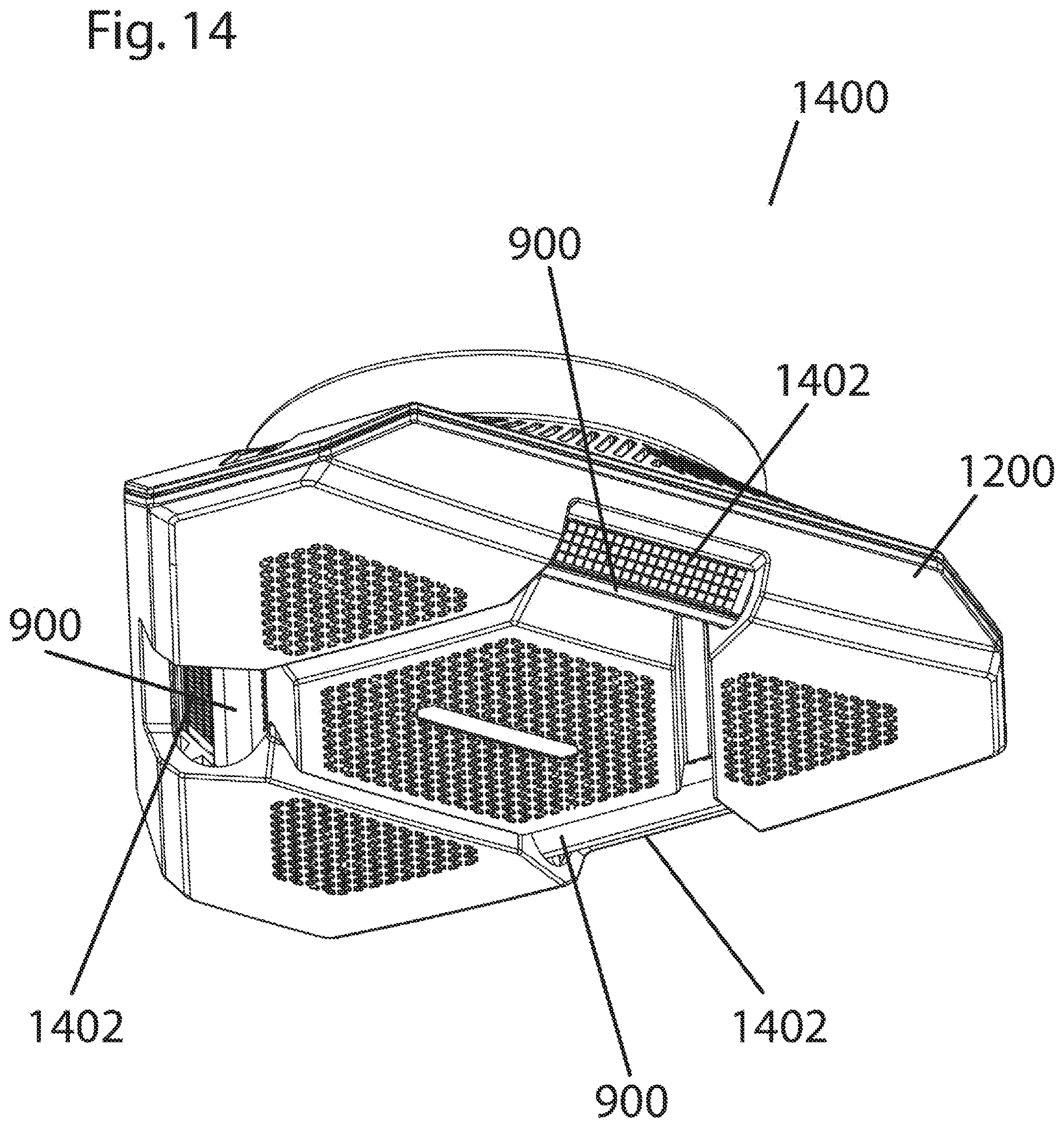 Patent US11771789 Figure 14 – General illumination LED system including far UV C