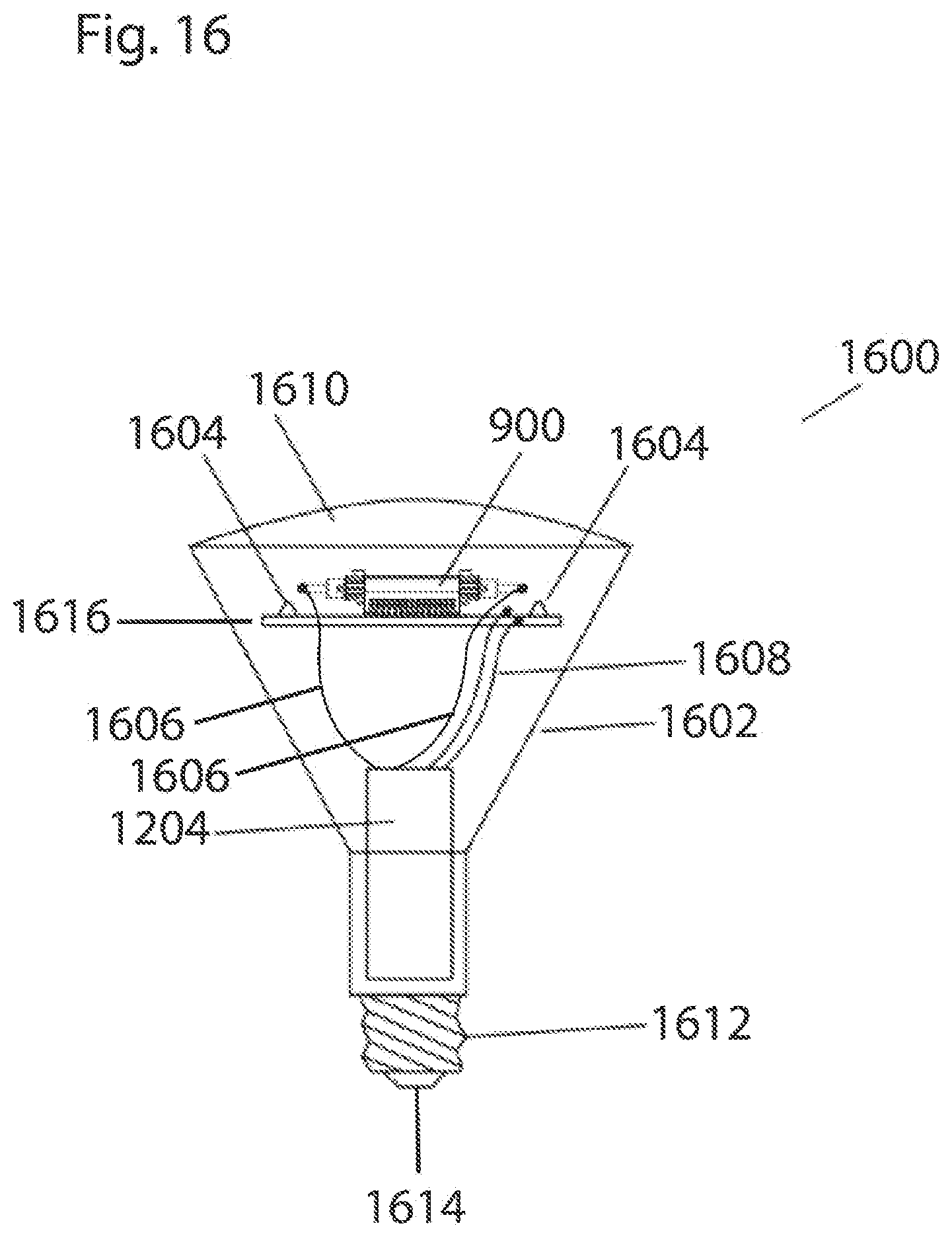 Patent US11771789 Figure 16 – General illumination LED system including far UV C