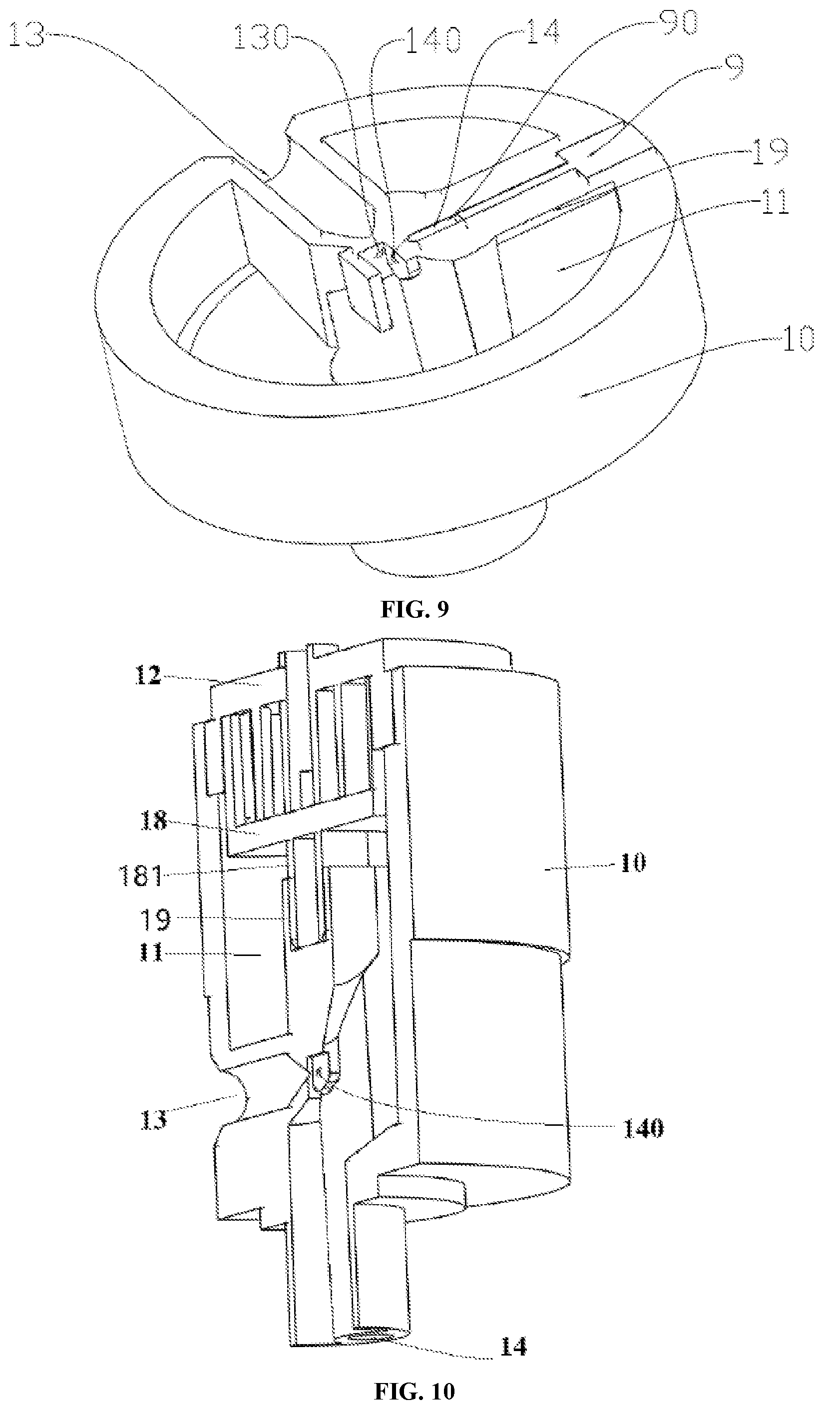 Patent US11771794 Figure 5 – Aromatherapy nebulizer