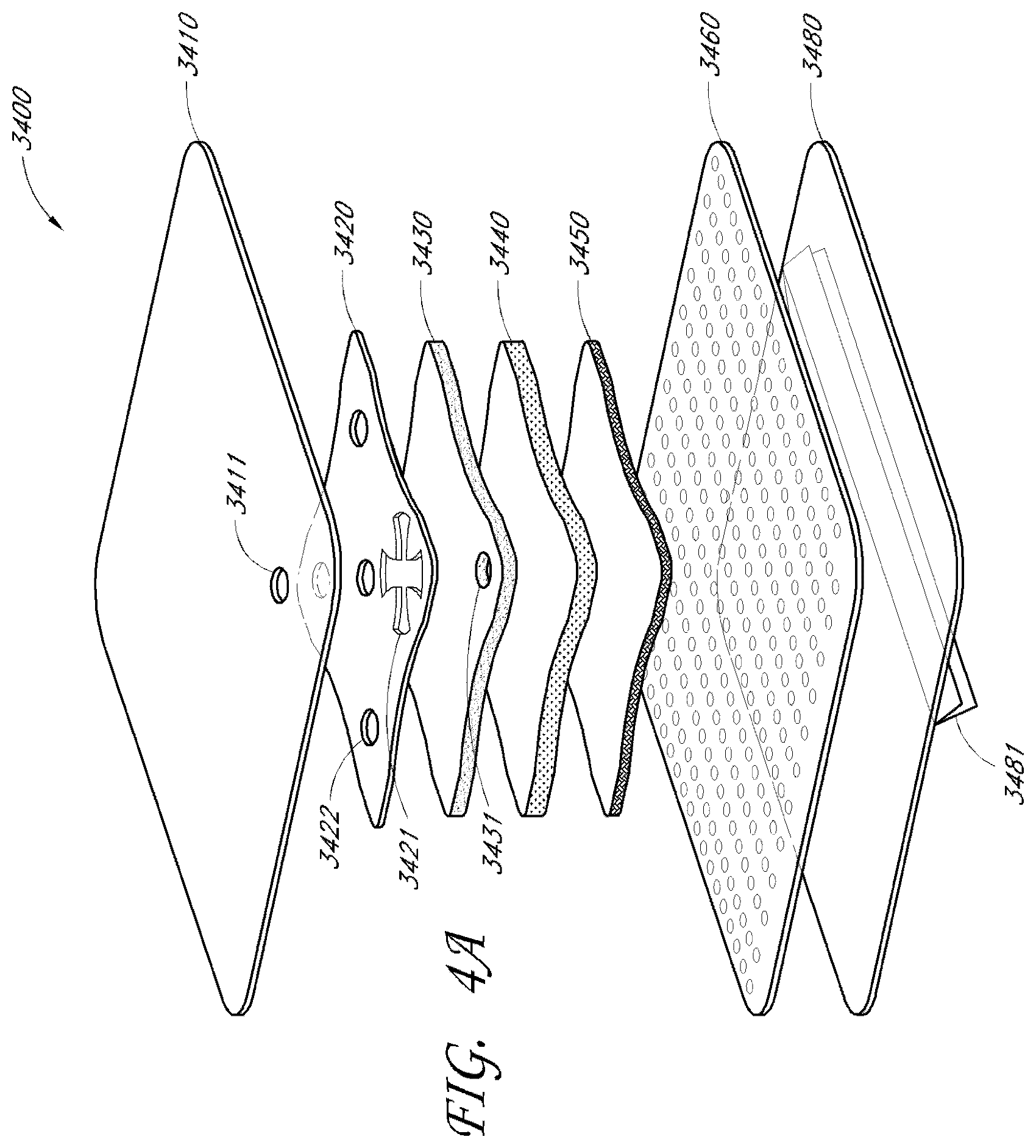Patent US11771796 Figure 7 – Wound dressing and method of treatment