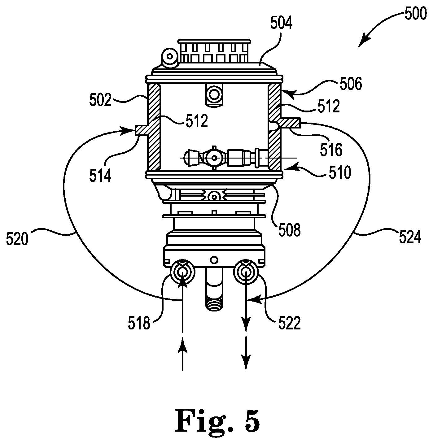 Patent US11771810 Figure 5 – Oxygenator with thermal insulation