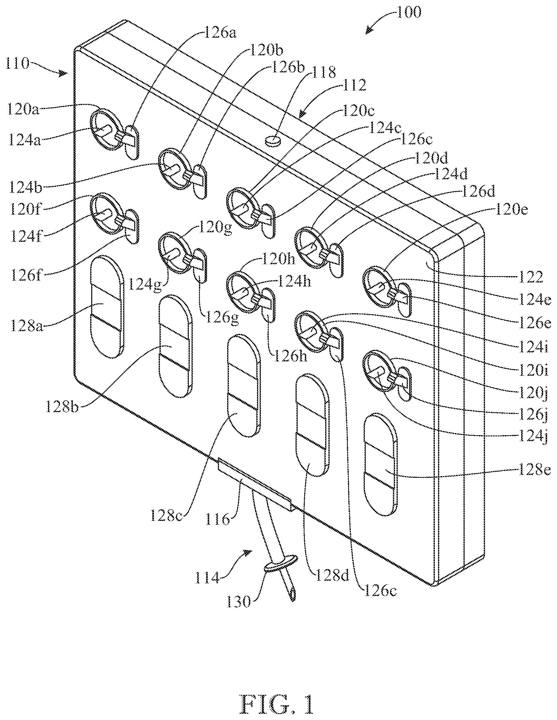 Patent US11771822 Figure 1 – Wearable drug delivery system