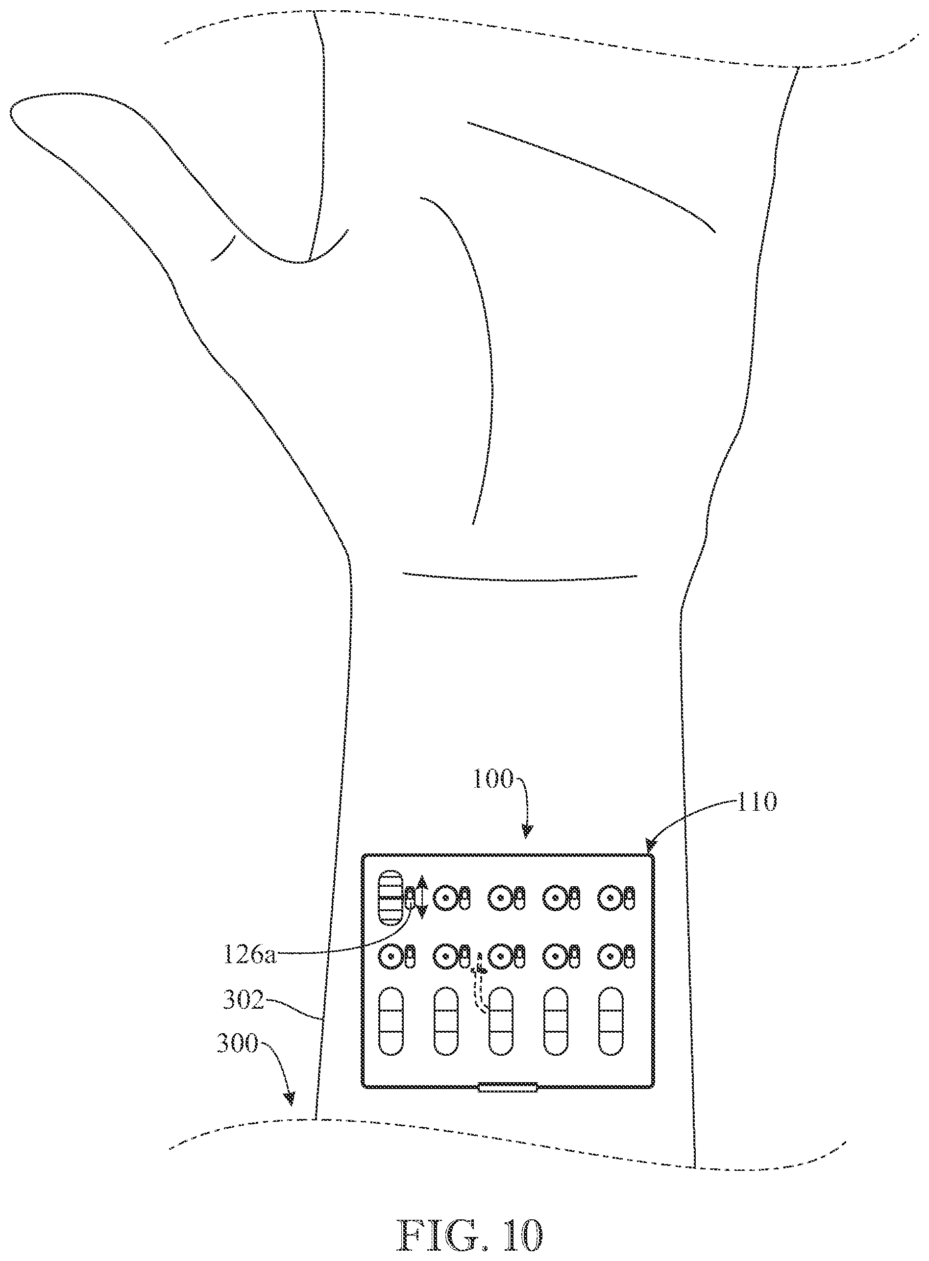 Patent US11771822 Figure 10 – Wearable drug delivery system