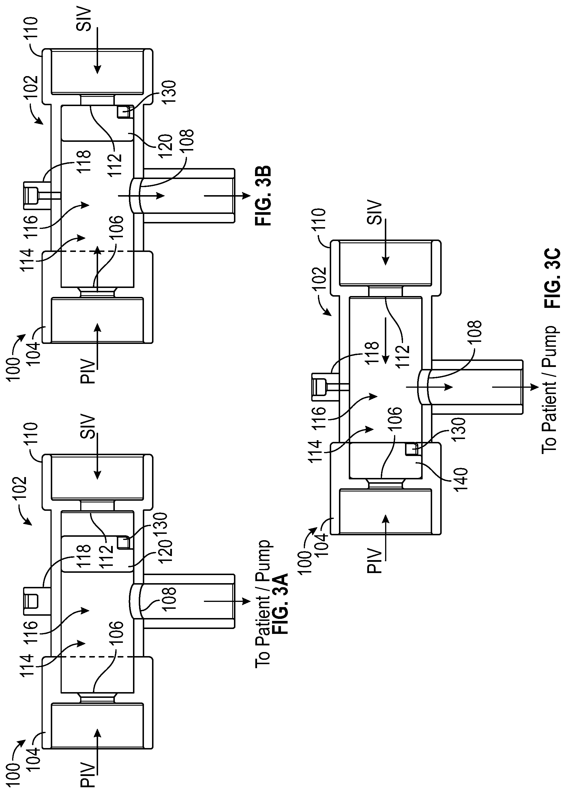 Patent US11771826 Figure 4 – Pressure actuated flow control device for gravity IV sets