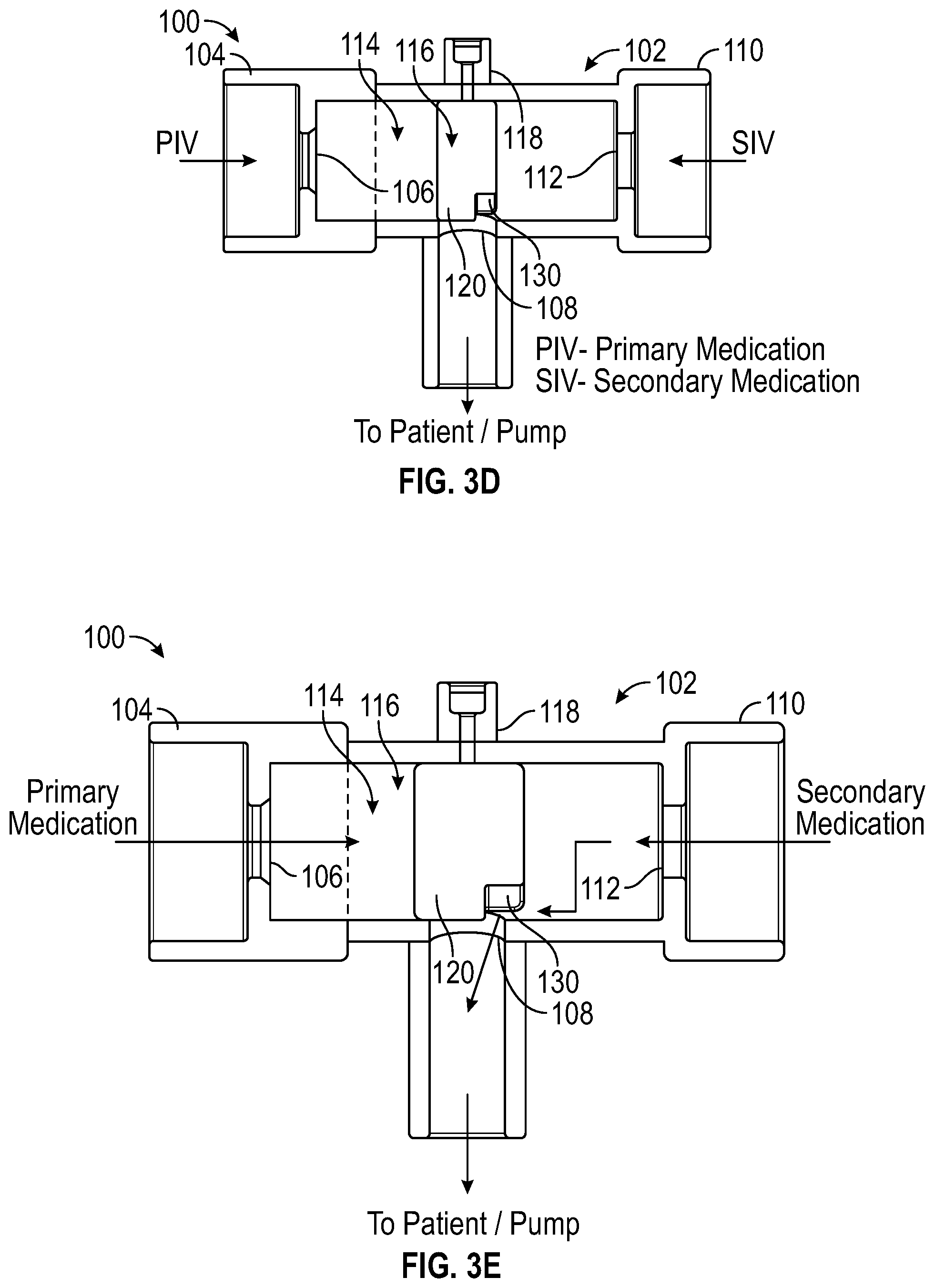 Patent US11771826 Figure 5 – Pressure actuated flow control device for gravity IV sets