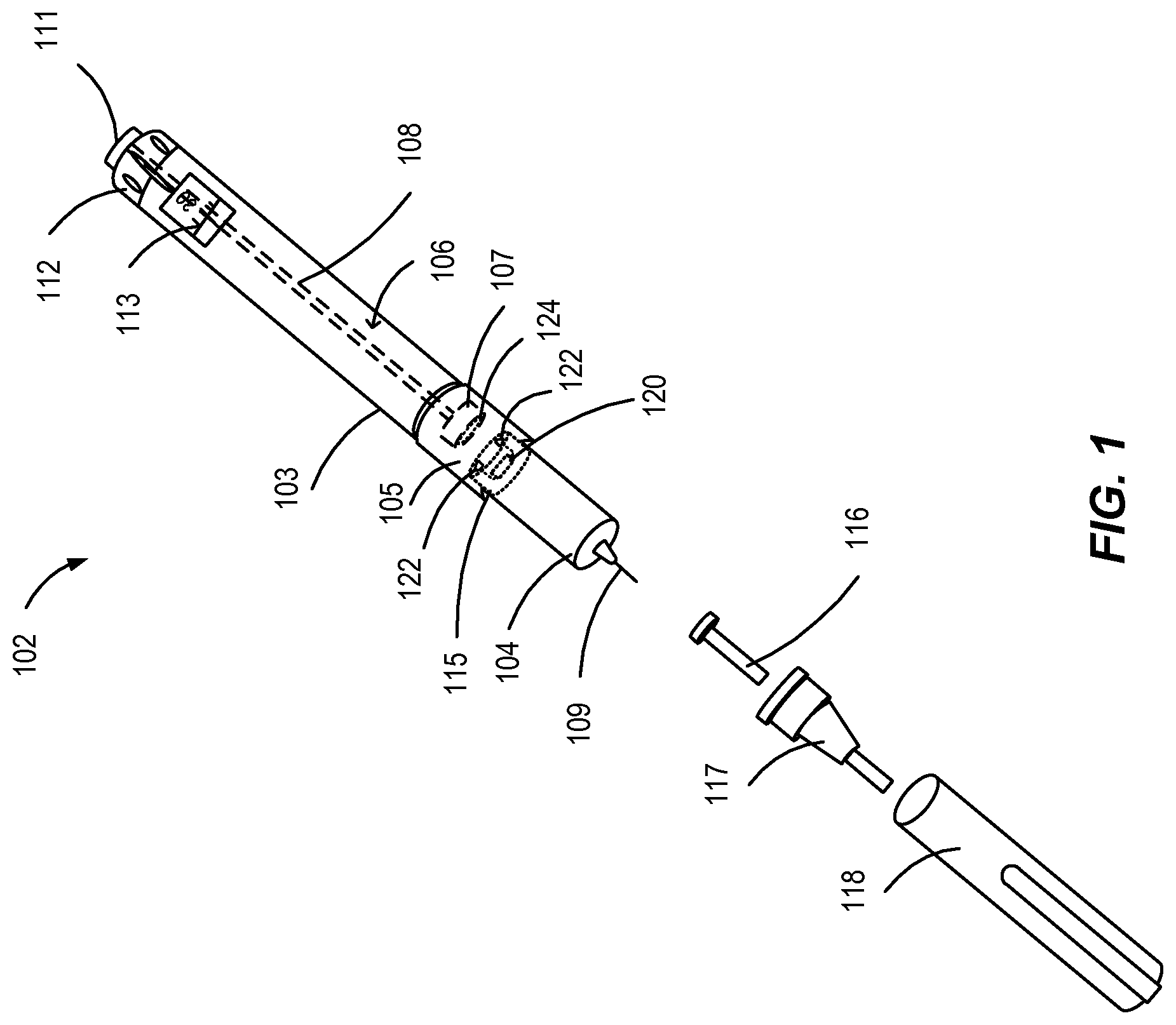 Patent US11771832 Figure 1 – Conserving power in an injection device
