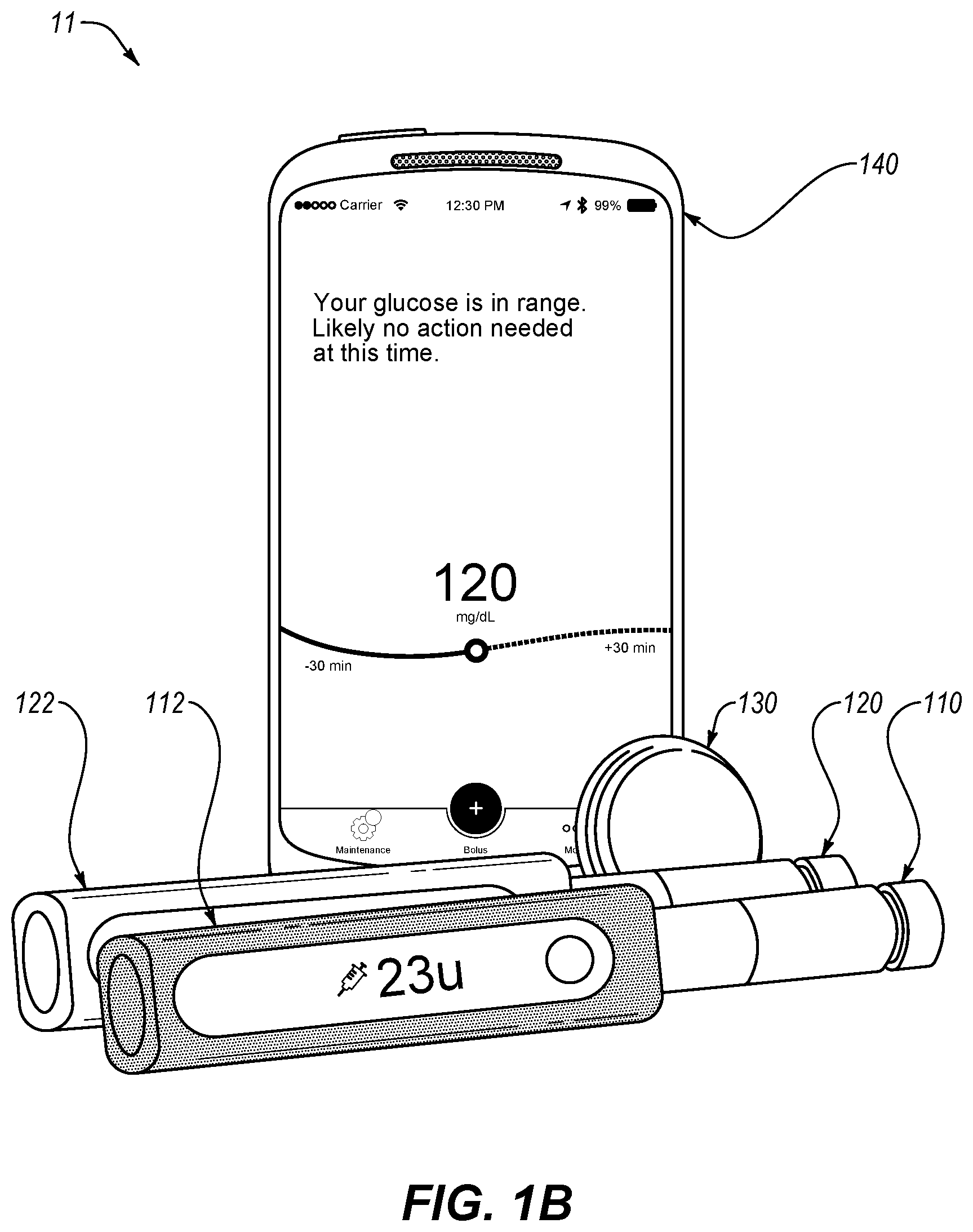 Patent US11771835 Figure 2 – Therapy assist information and/or tracking device and related methods and systems