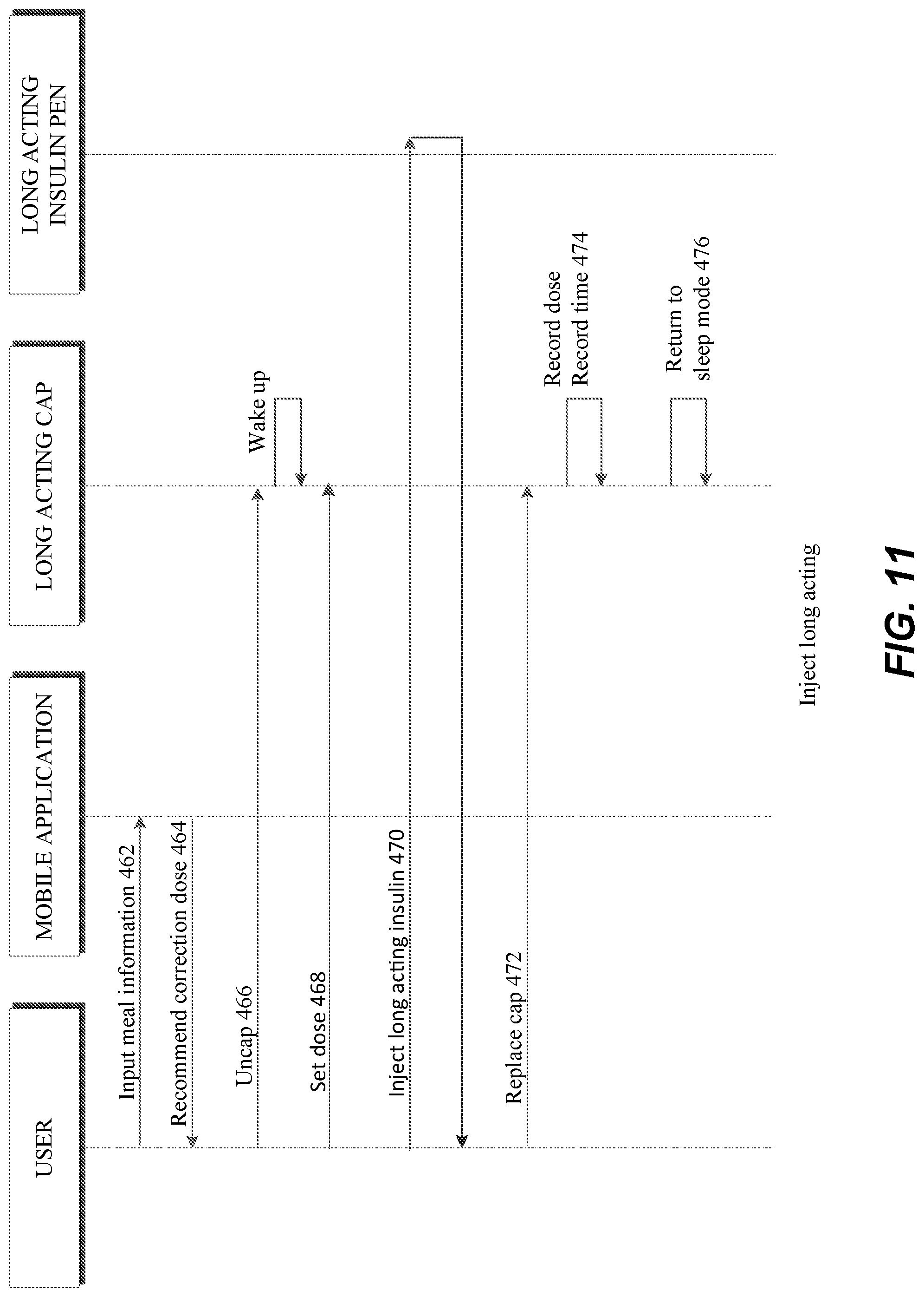 Patent US11771835 Figure 13 – Therapy assist information and/or tracking device and related methods and systems