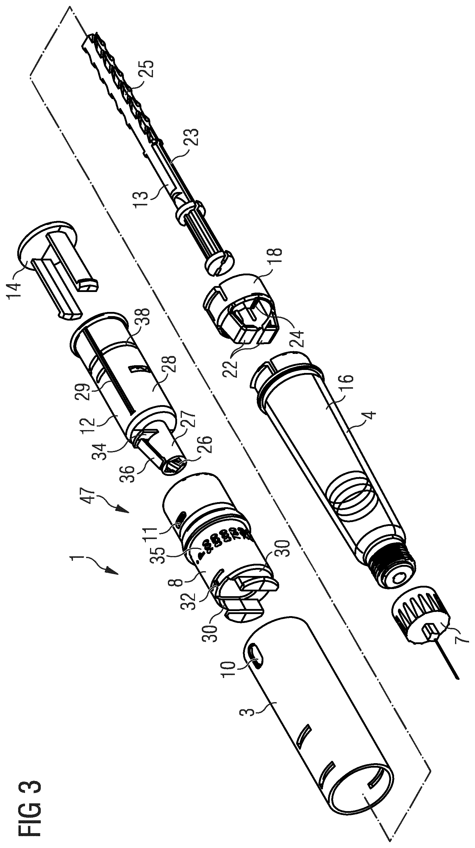 Patent US11771836 Figure 2 – Assembly for a medication delivery device and medication delivery device