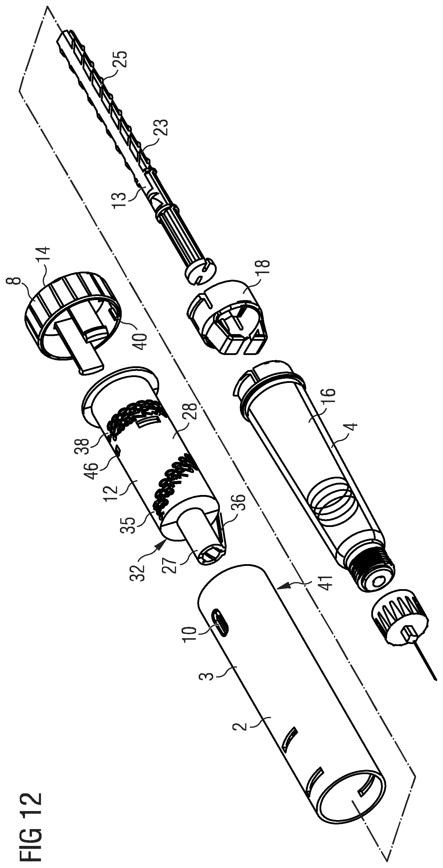 Patent US11771836 Figure 7 – Assembly for a medication delivery device and medication delivery device
