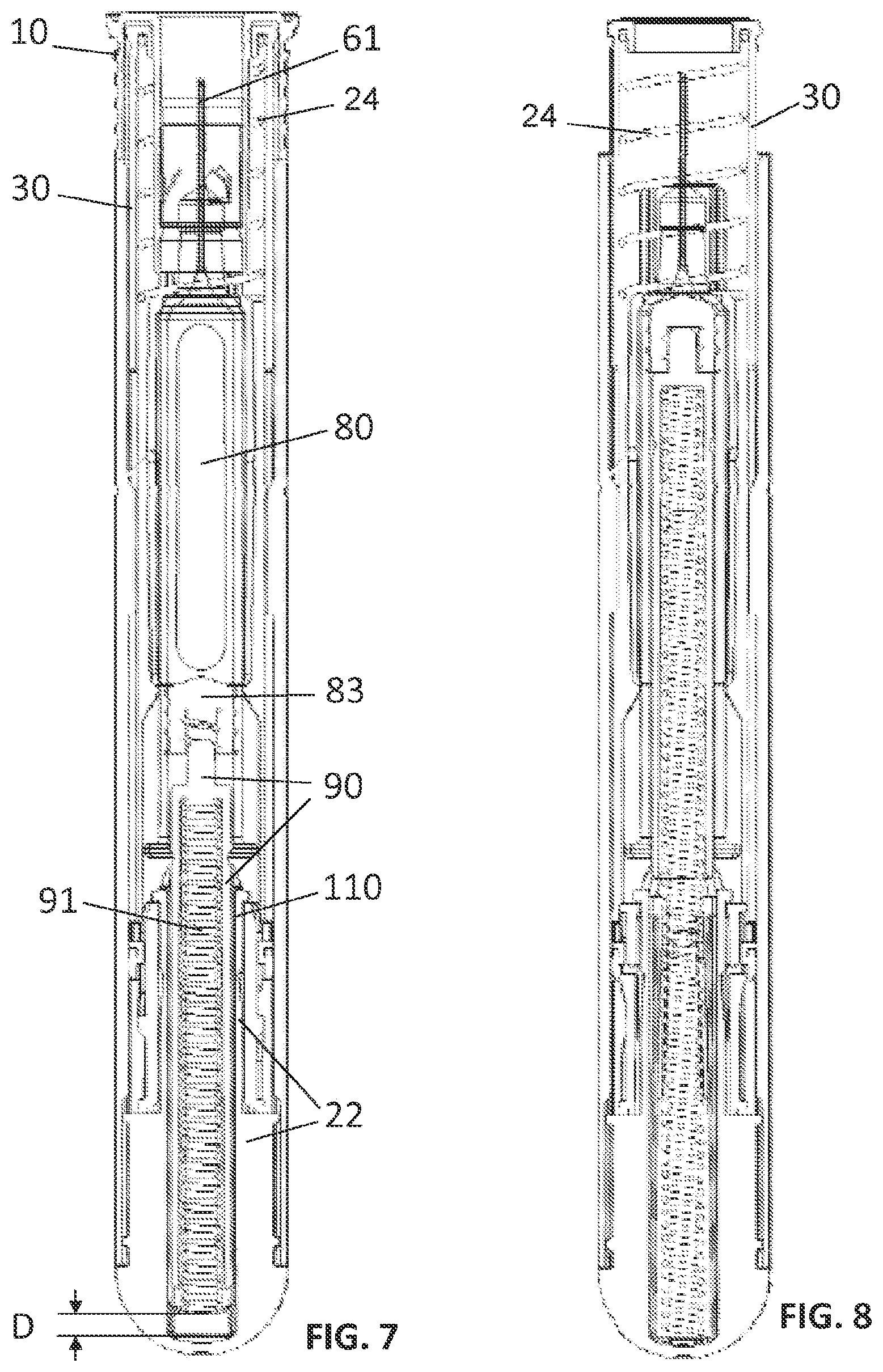 Patent US11771839 Figure 7 – Medicament delivery device
