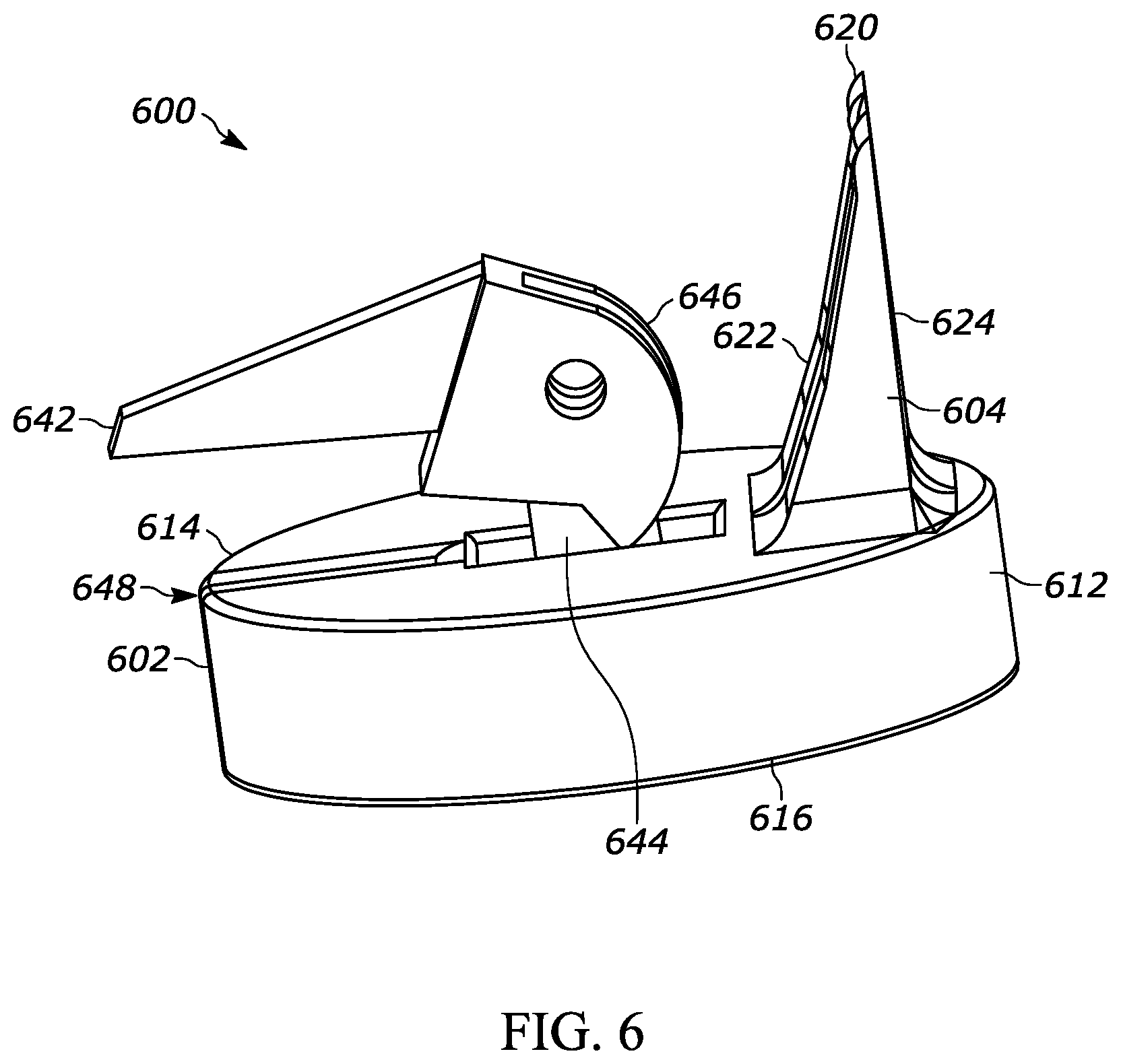 Patent US11771844 Figure 6 – Syringe de-capper device