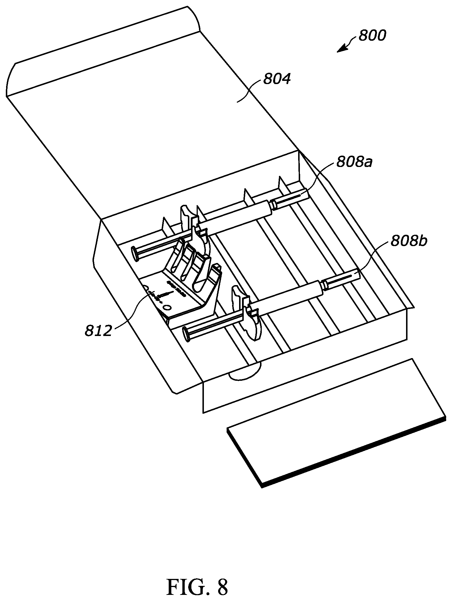 Patent US11771844 Figure 8 – Syringe de-capper device