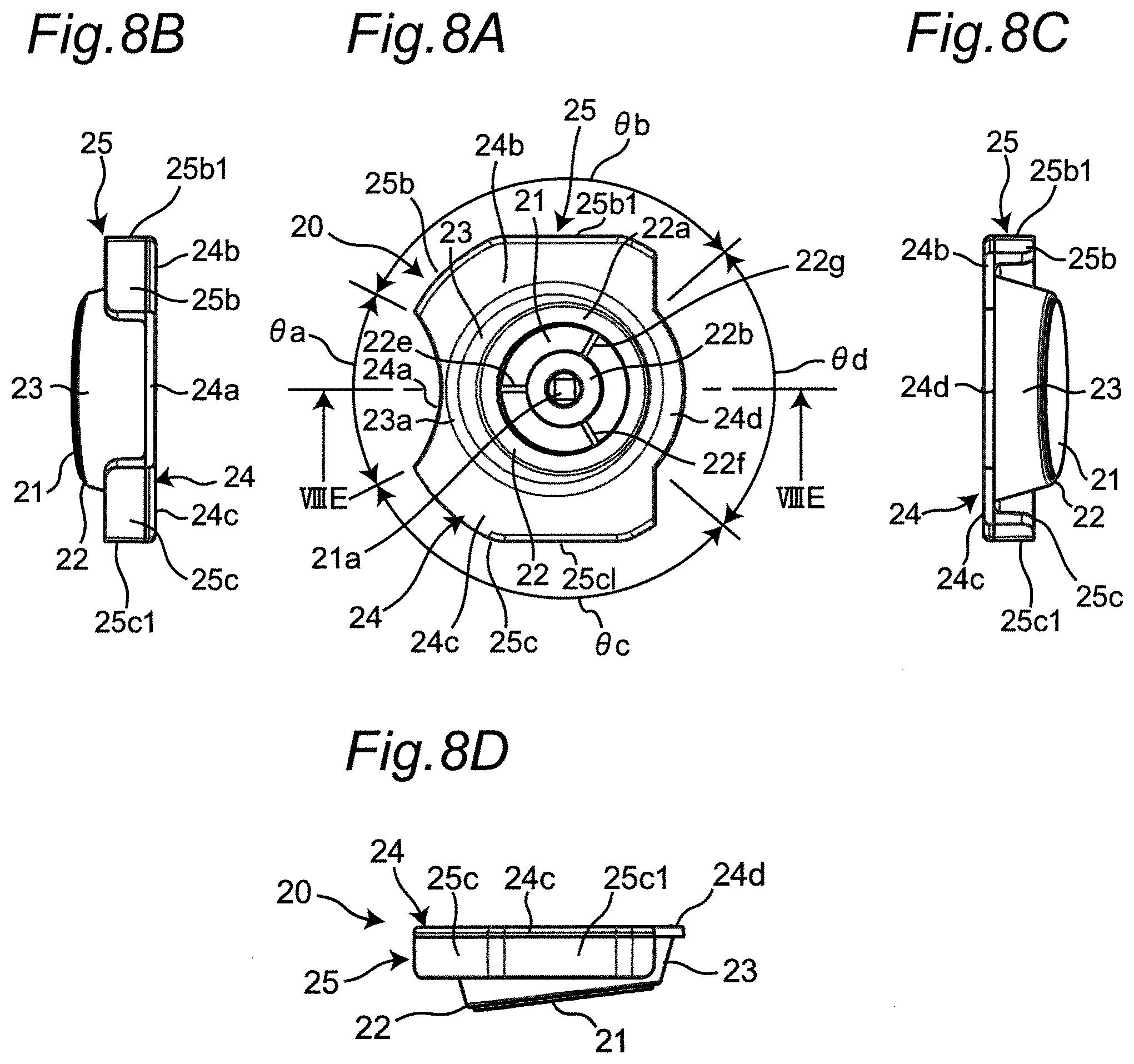 Patent US11771845 Figure 8 – Mesh nebulizer and replacement member