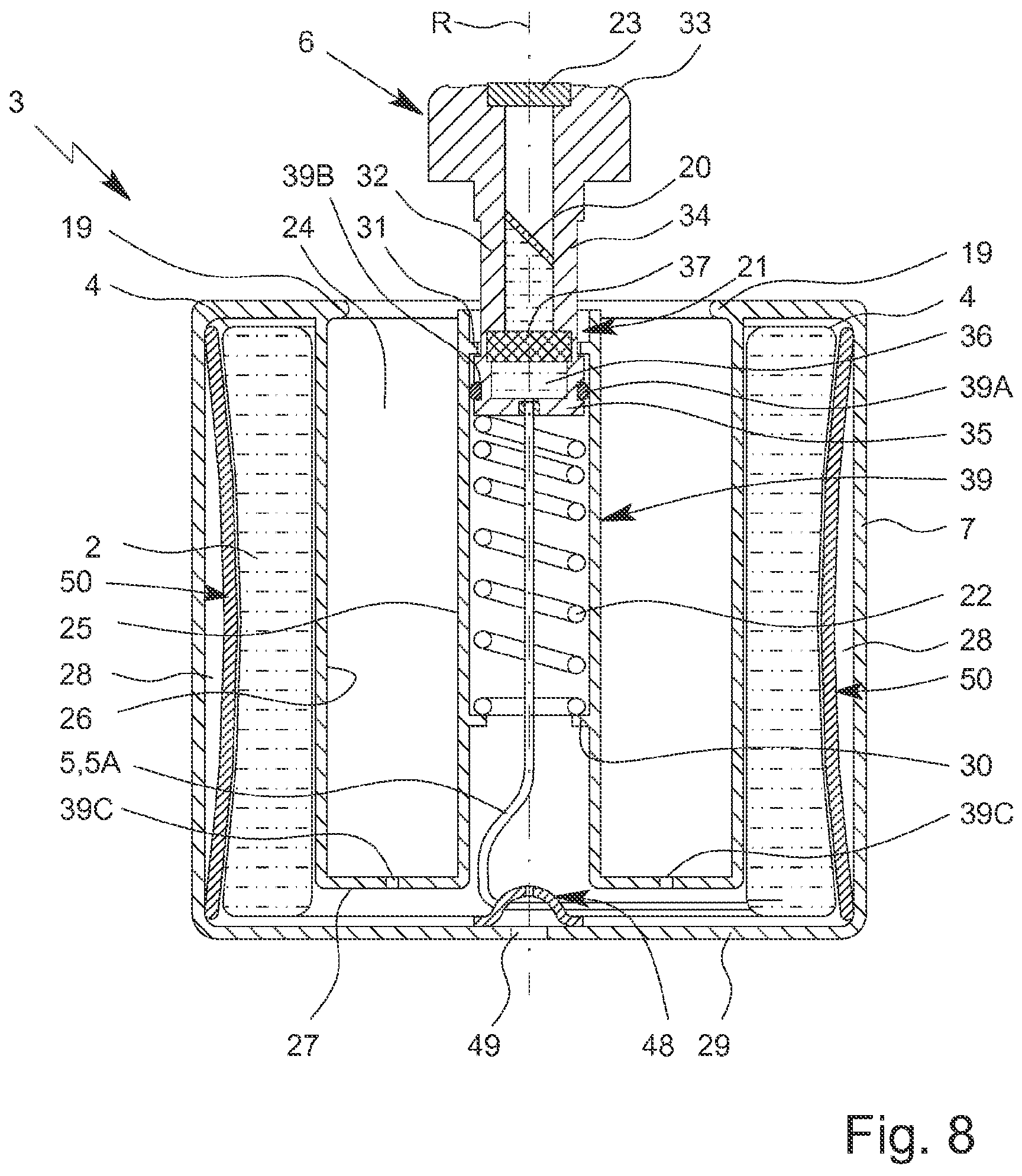 Patent US11771848 Figure 6 – Nebulizer and reservoir